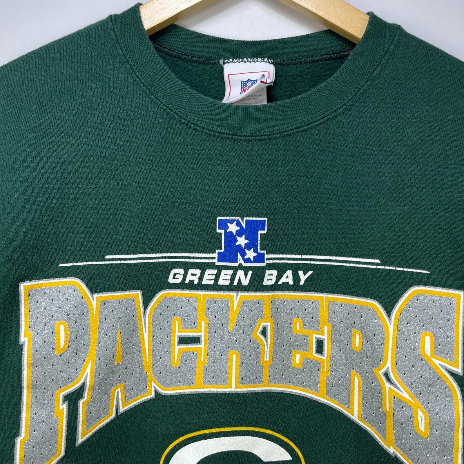 Other Vintage 90s Green Bay Packers Champions Sweatshirt Youth L Size ONE SIZE - 3 Thumbnail