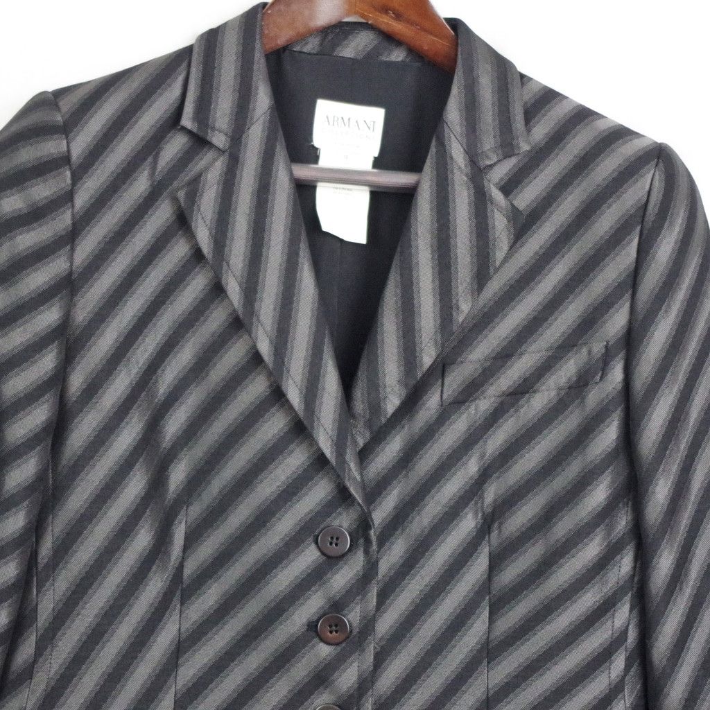 Armani Collezioni Armani Collezioni Vertical Stripe Ladies' Blazer Size 10 Size L / US 10 / IT 46 - 3 Thumbnail