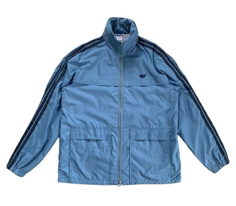 Adidas Vtg Adidas BRD/W.GERMANY Jacket With Storage Hoodie Size US L / EU 52-54 / 3 - 1 Thumbnail