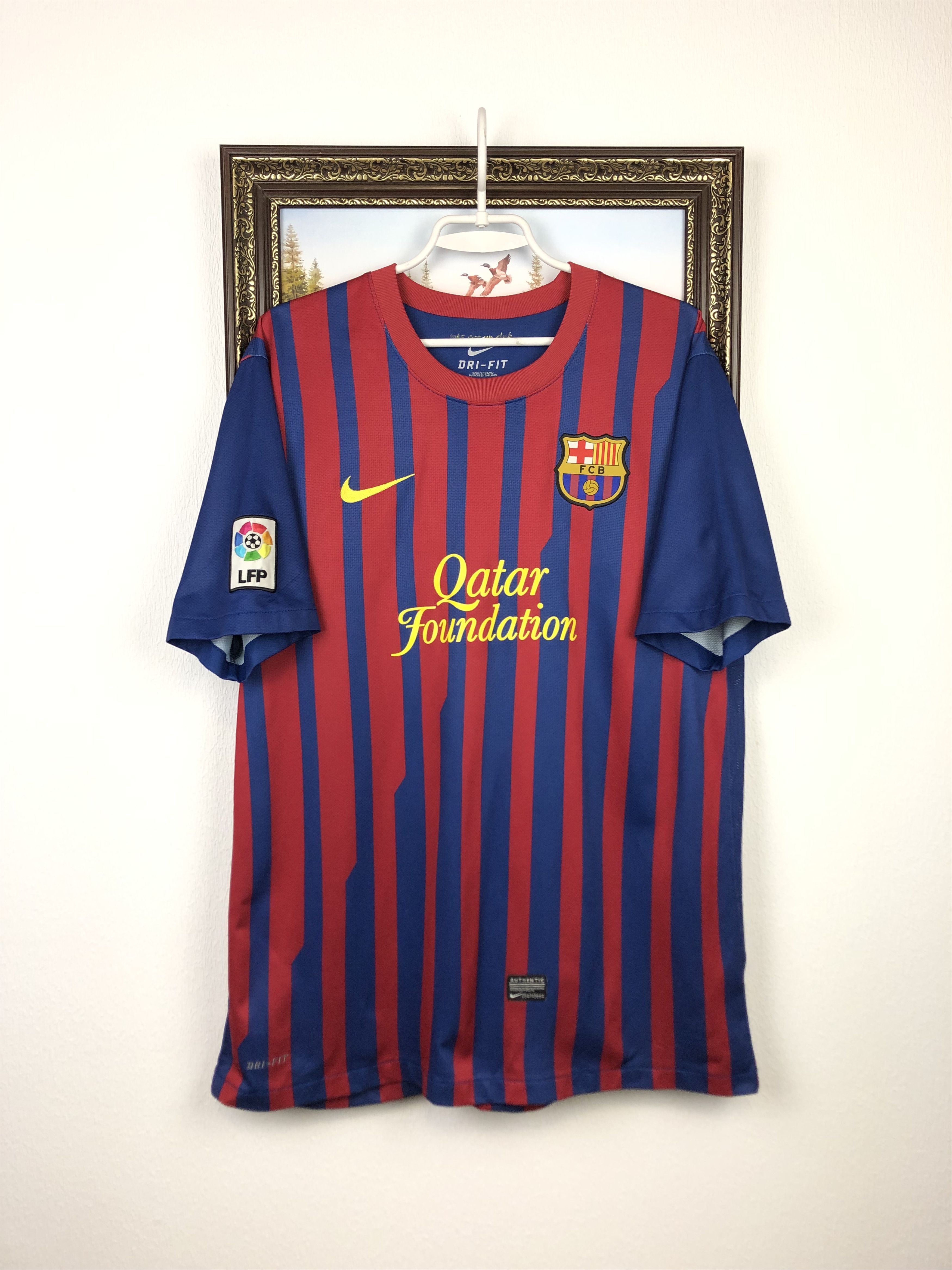 Nike Barcelona football shirt 2011 Soccer Messi Jersey Camiseta Size US XL / EU 56 / 4 - 4 Thumbnail
