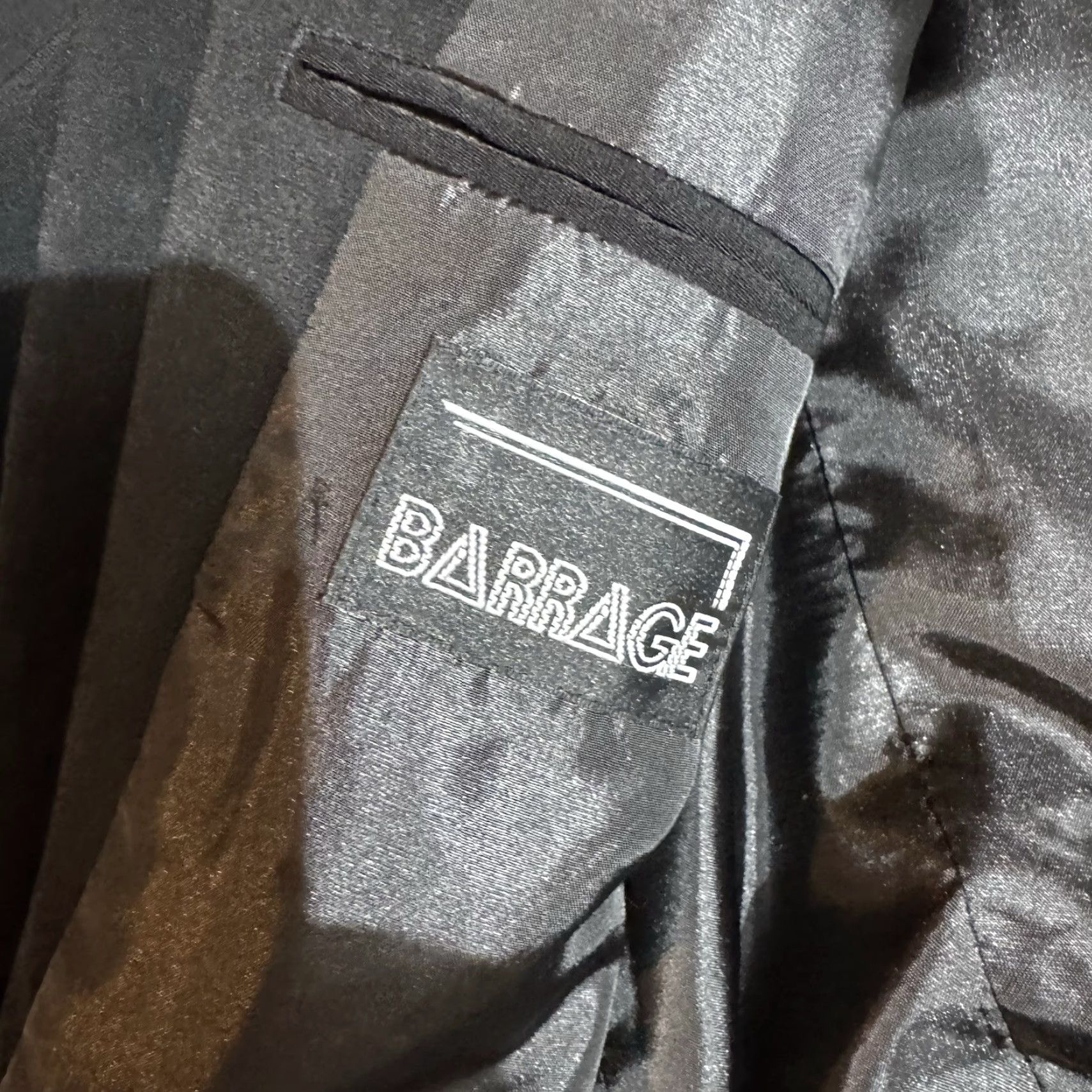 Vintage VINTAGE Barrage Blazer Womens Size 14R Blazer Single-Breasted Notch Lapel Black 90s Y2K Office Preppy Business Mens? Size XL / US 12-14 / IT 48-50 - 6 Thumbnail