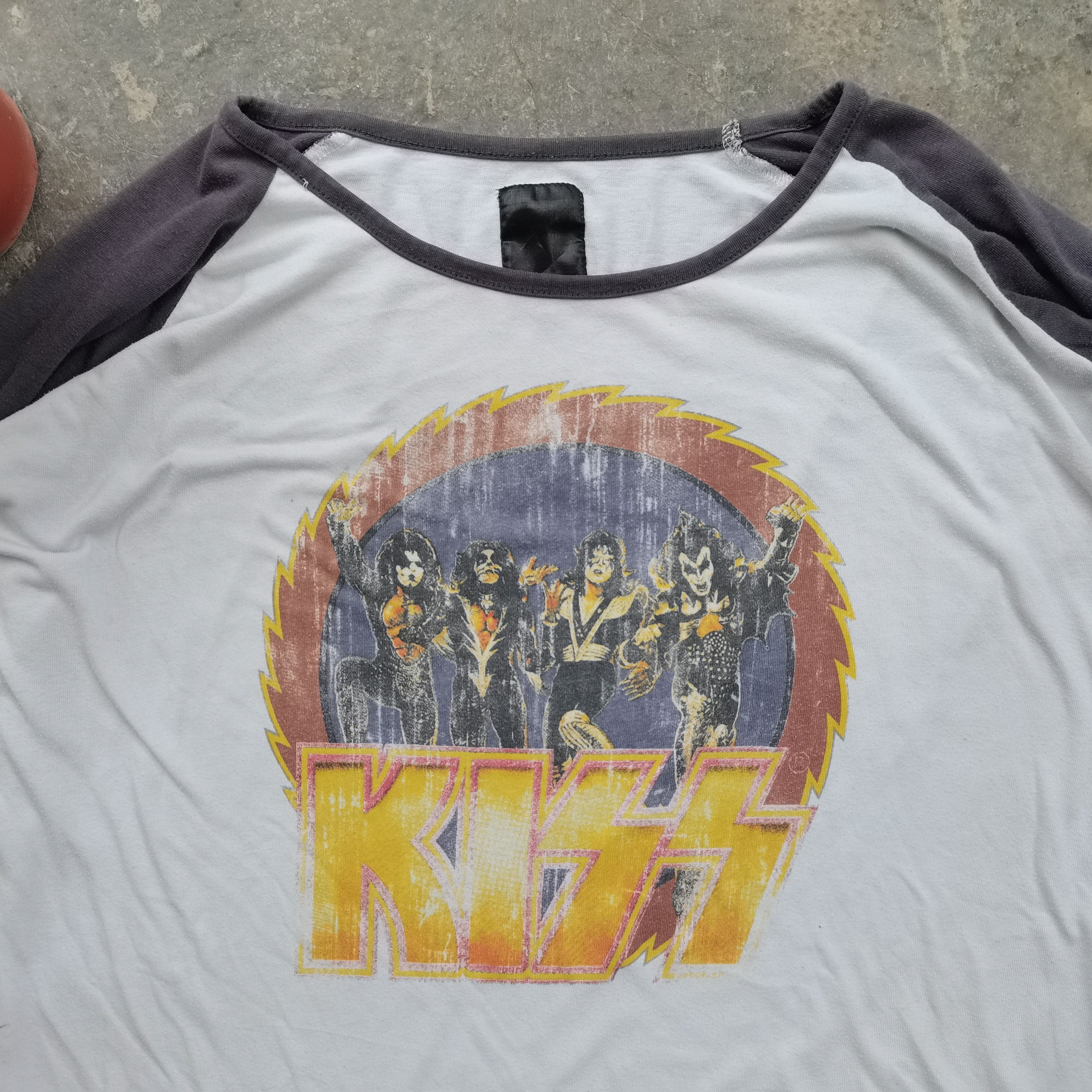 Band Tees × KISS × Vintage Crazy Vintage 70s KISS Longsleeve Tshirt Size US XXL / EU 58 / 5 - 3 Thumbnail