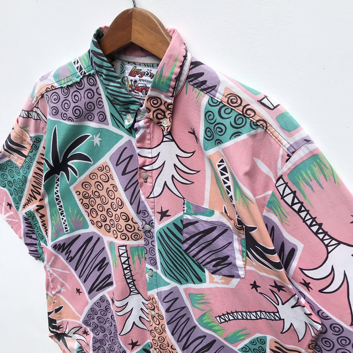 Vintage Vintage 90s Leggoons Sportswear Hawaii Shirt Size US L / EU 52-54 / 3 - 6 Thumbnail