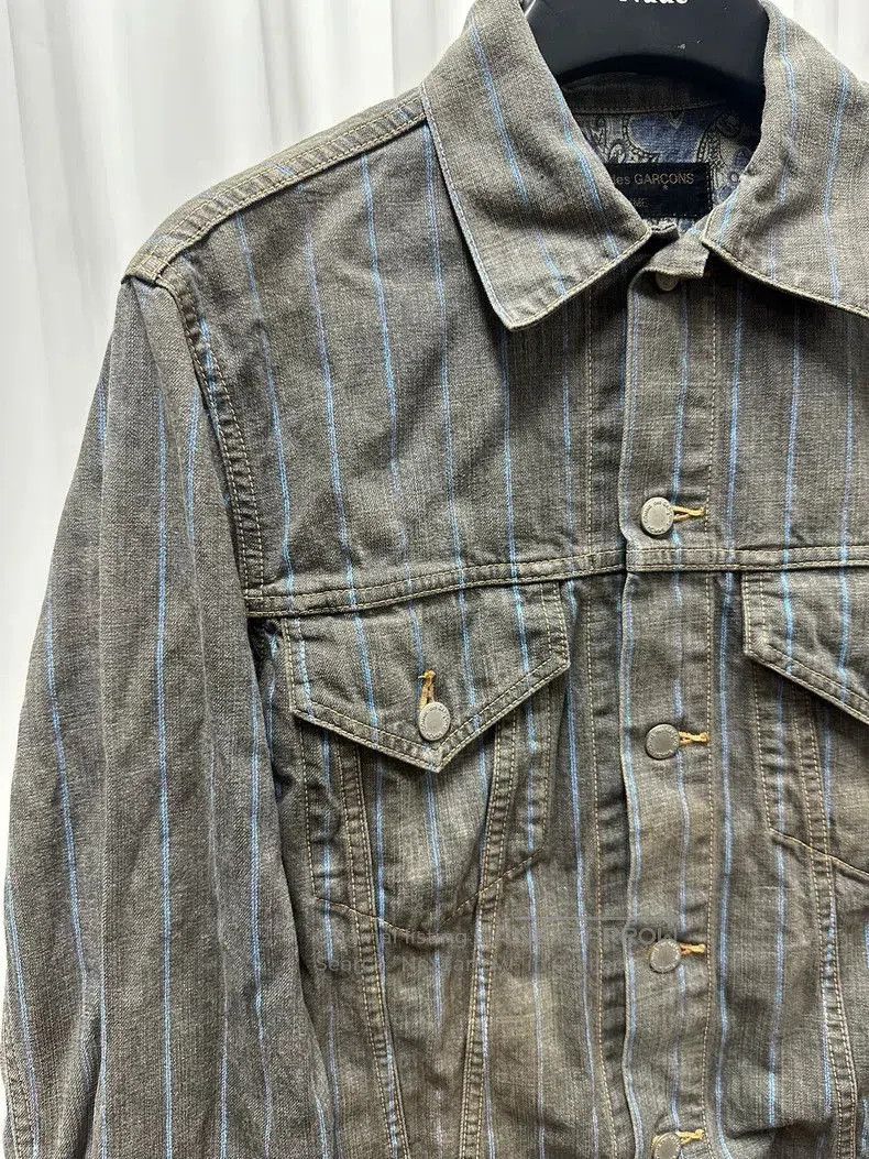 Comme des Garcons Comme des Garçons Homme Striped Denim Jacket. Size US M / EU 48-50 / 2 - 2 Thumbnail
