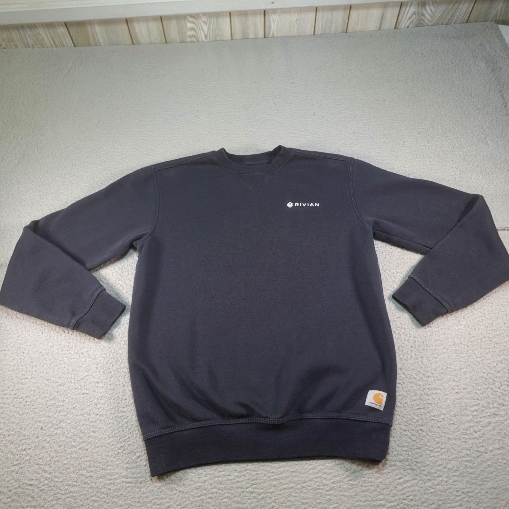 Carhartt Carhartt Sweatshirt Mens S Blue Electric Rivian Fleece Original Fit Crew Neck Graphic Print Logo Size US S / EU 44-46 / 1 - 2 Thumbnail