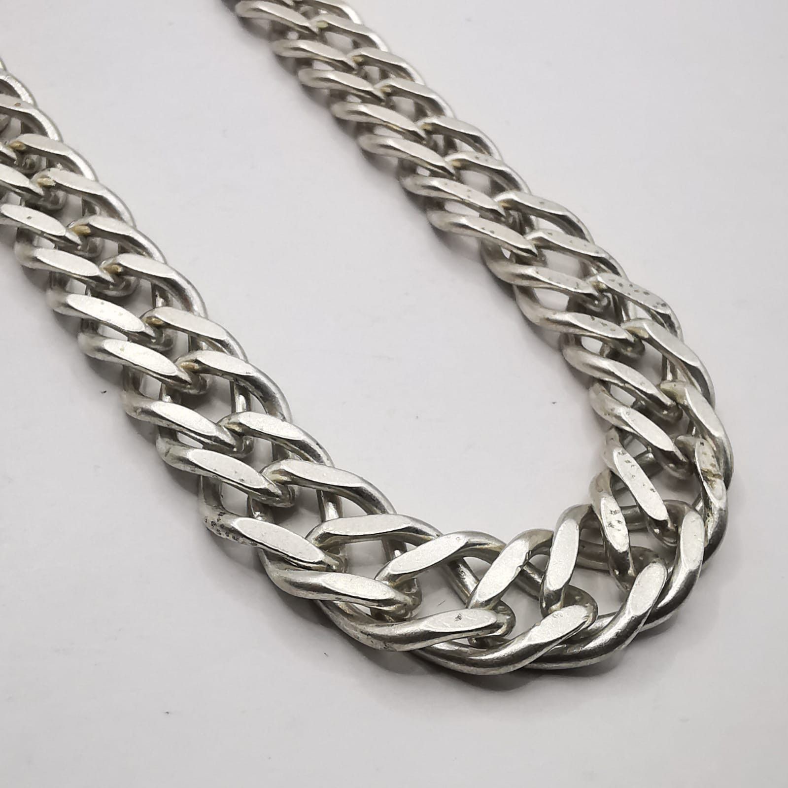 Sterling Silver Vintage Massive Chain 925 Sterling Silver,Signature 67,01g Size ONE SIZE - 2 Thumbnail