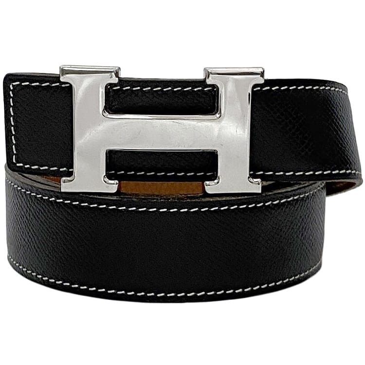 Hermes HERMES Belt Black Leather Size ONE SIZE - 1 Thumbnail