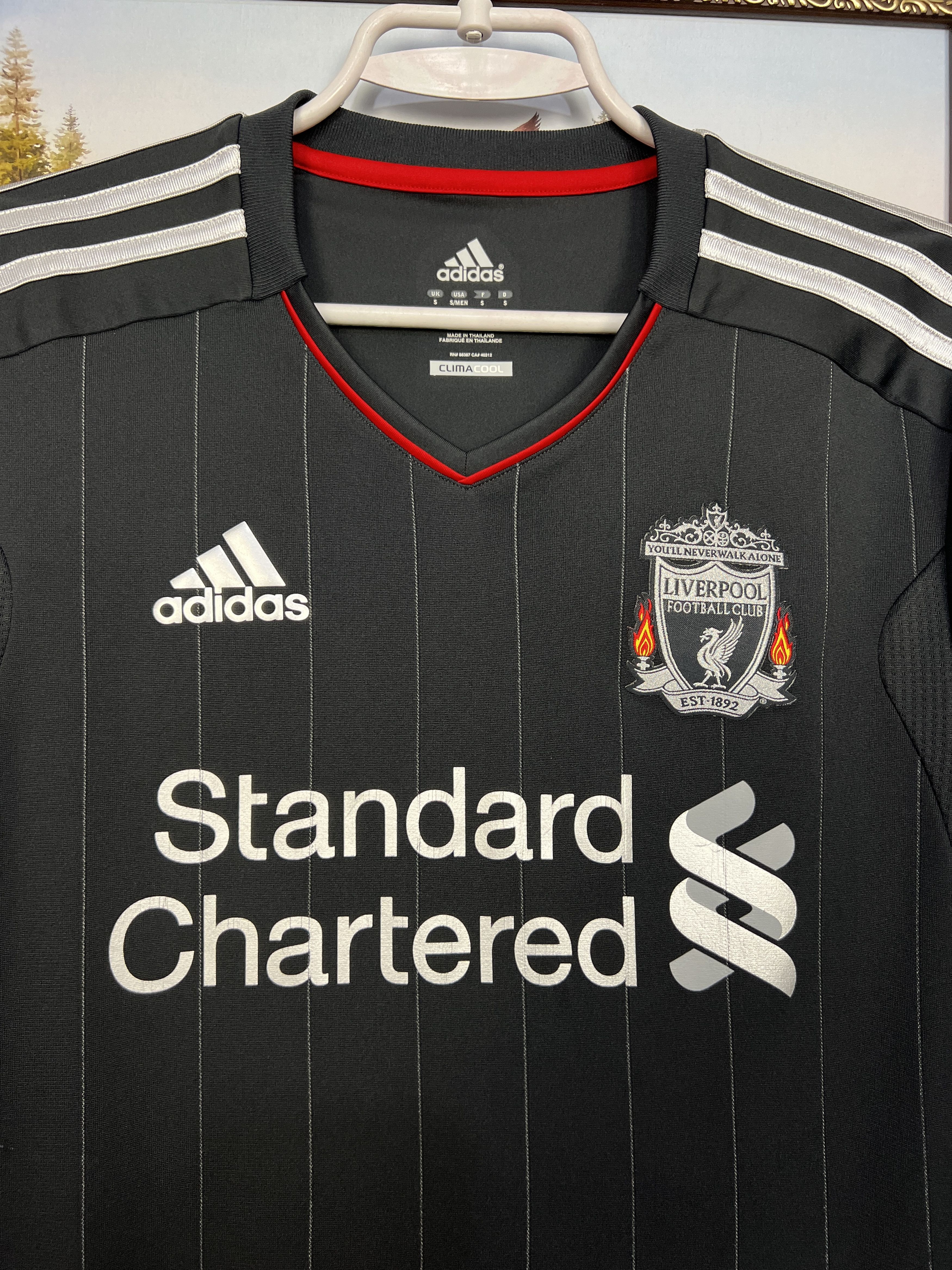 Adidas Liverpool Away football shirt 2011 Soccer Adidas Long Sleeve Size US S / EU 44-46 / 1 - 3 Thumbnail