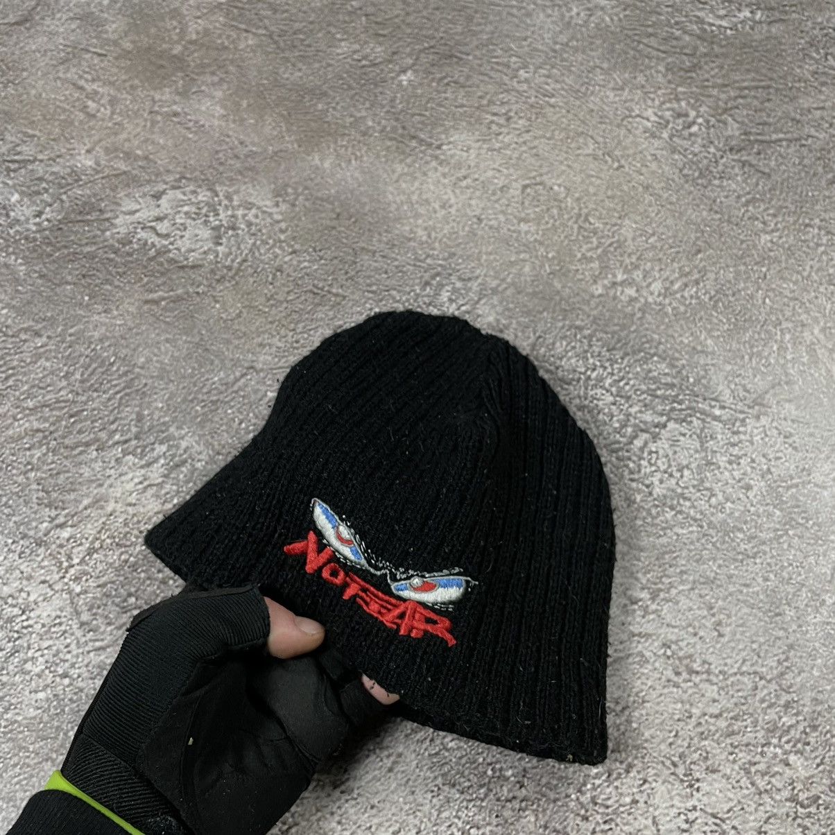 Vintage Vintage 90s No Fear Skate Beanie Black Knit Streetwear OS Size ONE SIZE - 3 Thumbnail