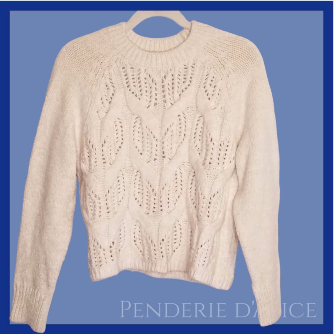 Mango Mango chunky knit sweater cream sz M Size M / US 6-8 / IT 42-44 - 1 Thumbnail