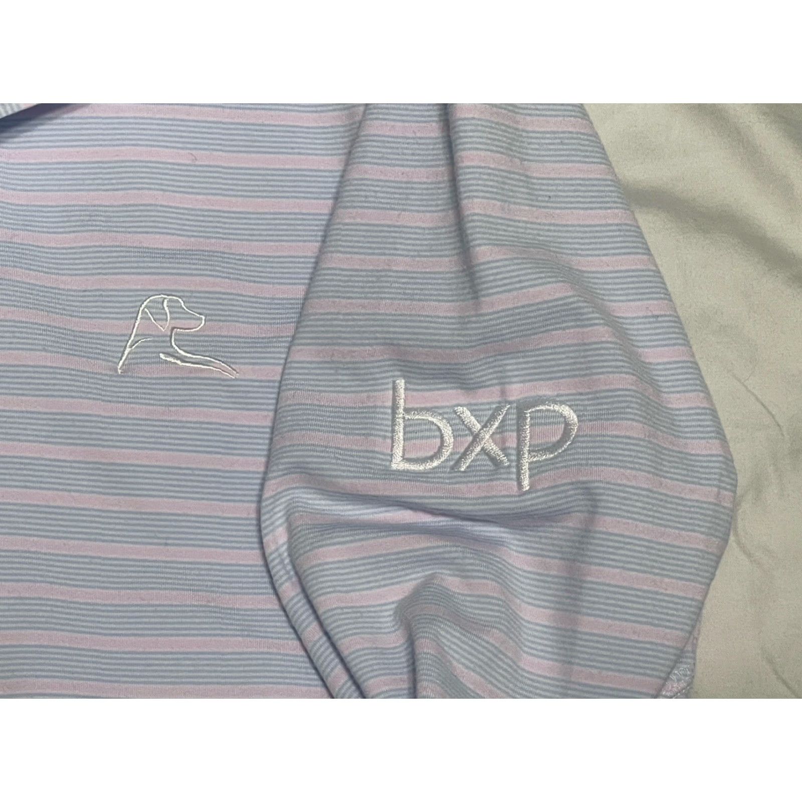 Pinko Rhoback Performance Pullover 1/4 Zip Women’s Sz Small Pink Blue Striped Size S / US 4 / IT 40 - 7 Thumbnail