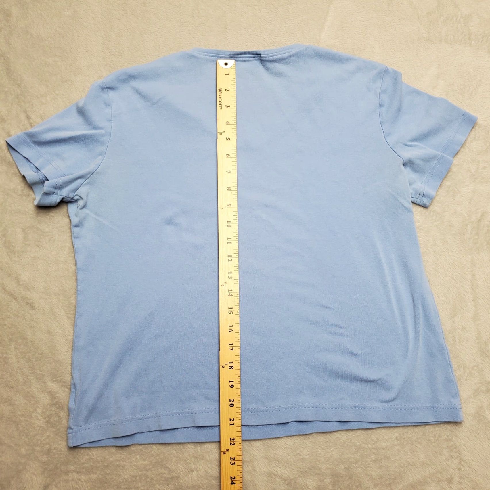 Eddie Bauer Eddie Bauer Shirt Women XL Blue 100% Cotton Short Sleeve Summer Camp Casual V-Neck Boy? Mens Womens Size XL / US 12-14 / IT 48-50 - 7 Thumbnail