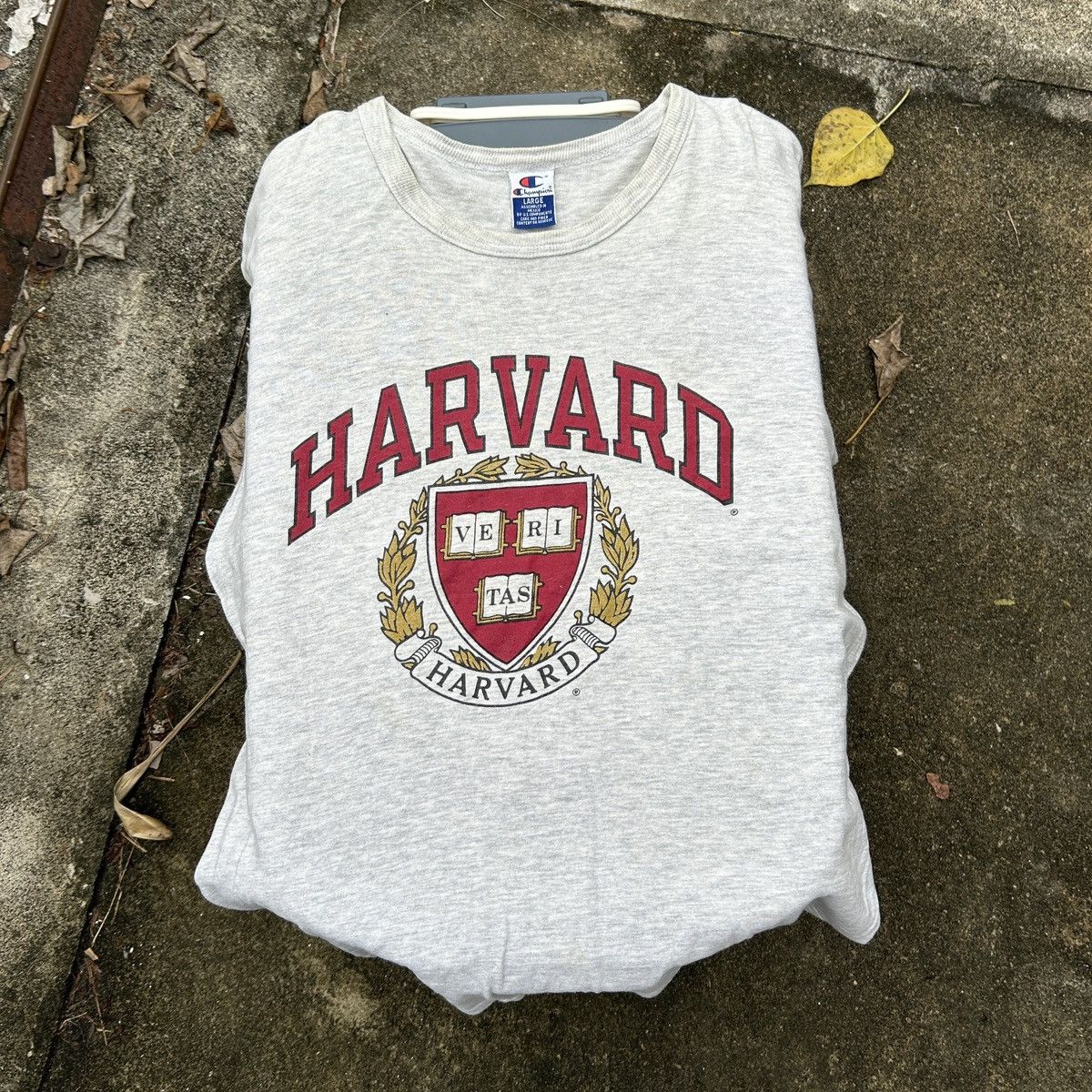Vintage Vintage Champion 90s Harvard University T-shirt Size US M / EU 48-50 / 2 - 1 Thumbnail