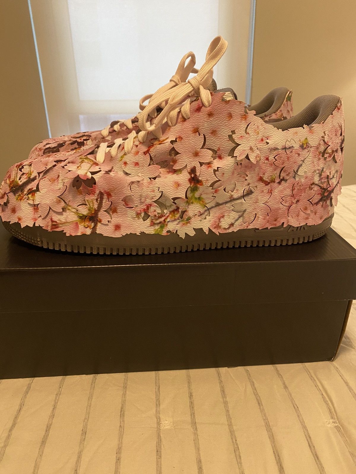 Nike Nike Air Force 1 ‘07 Premium Cherry Blossoms Sz13 Size US 13 / EU 46 - 3 Thumbnail