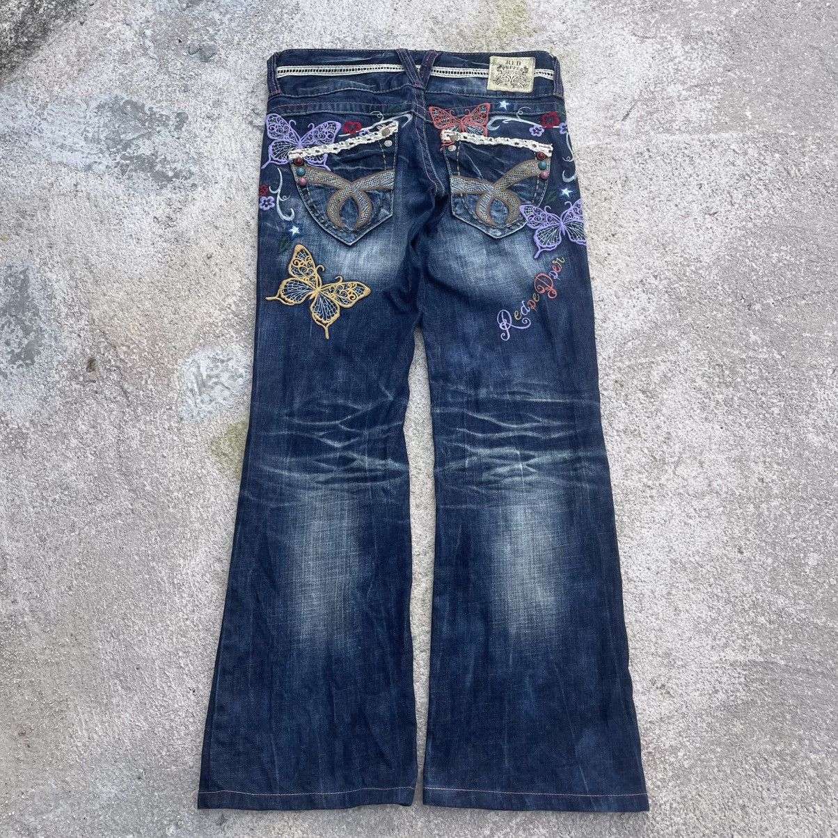 Japanese Brand “REDPEPPER DENIM” FLARE JEAN BOOTCUT SEDITIONARIES PANTS Size 27" / US 4 / IT 40 - 3 Thumbnail