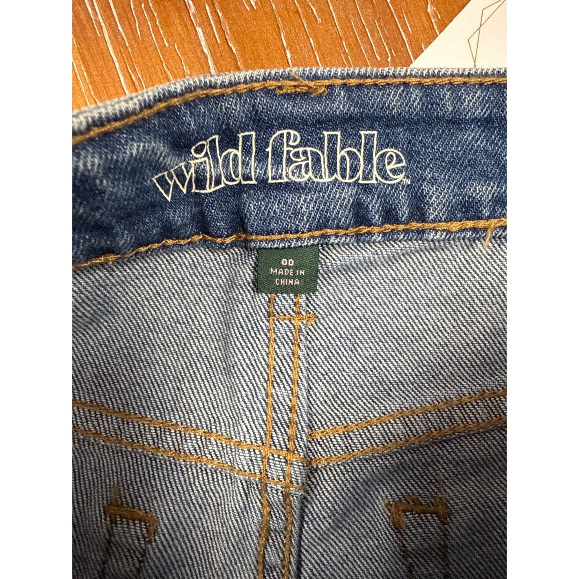 Other Wild Fable Womens Distressed Denim Bermuda Shorts With Raw H Size 24" / US 00 / IT 34 - 3 Thumbnail