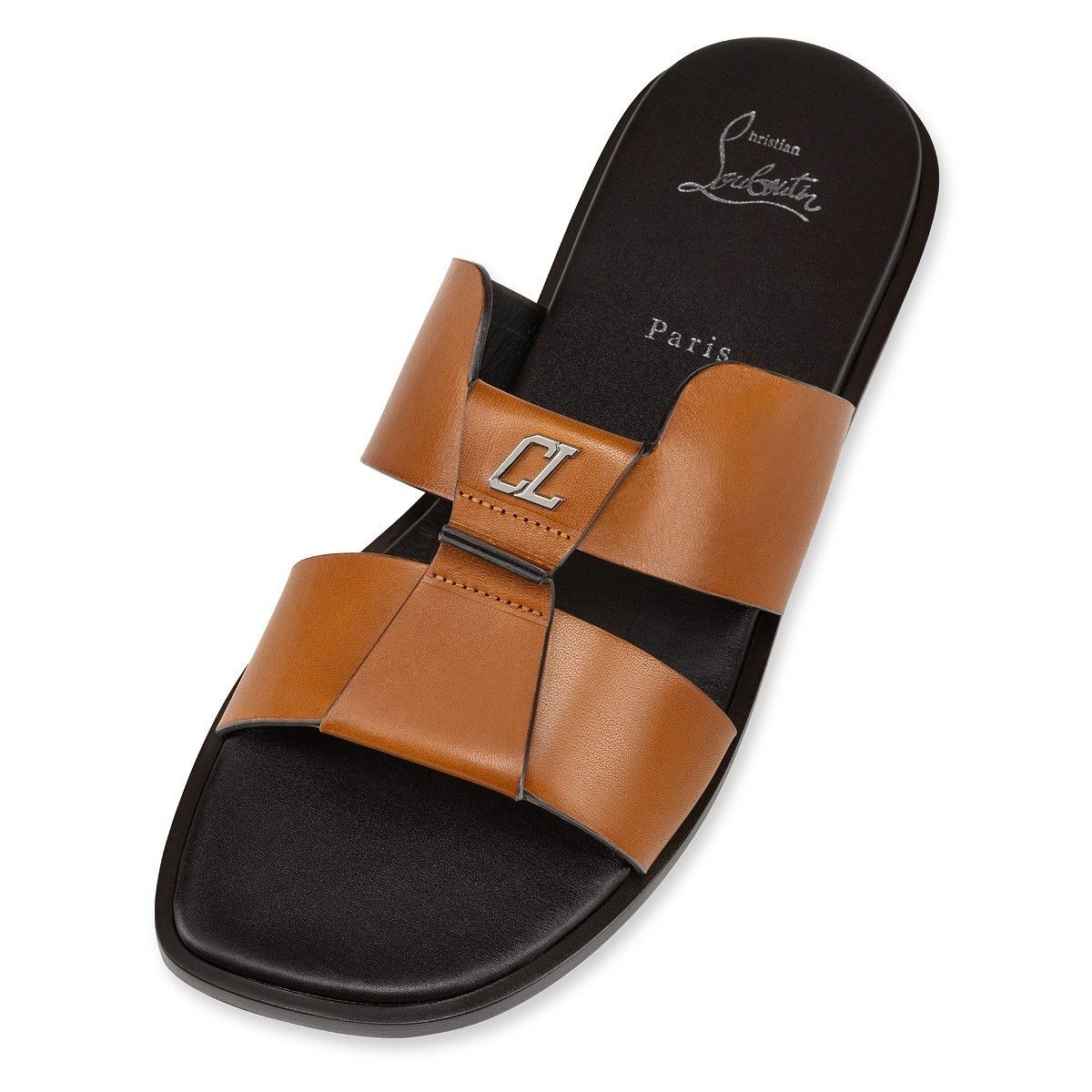 Christian Louboutin o1s1wg110125 Loubi Be Sandals in Brown Size US 8 / EU 41 - 3 Thumbnail