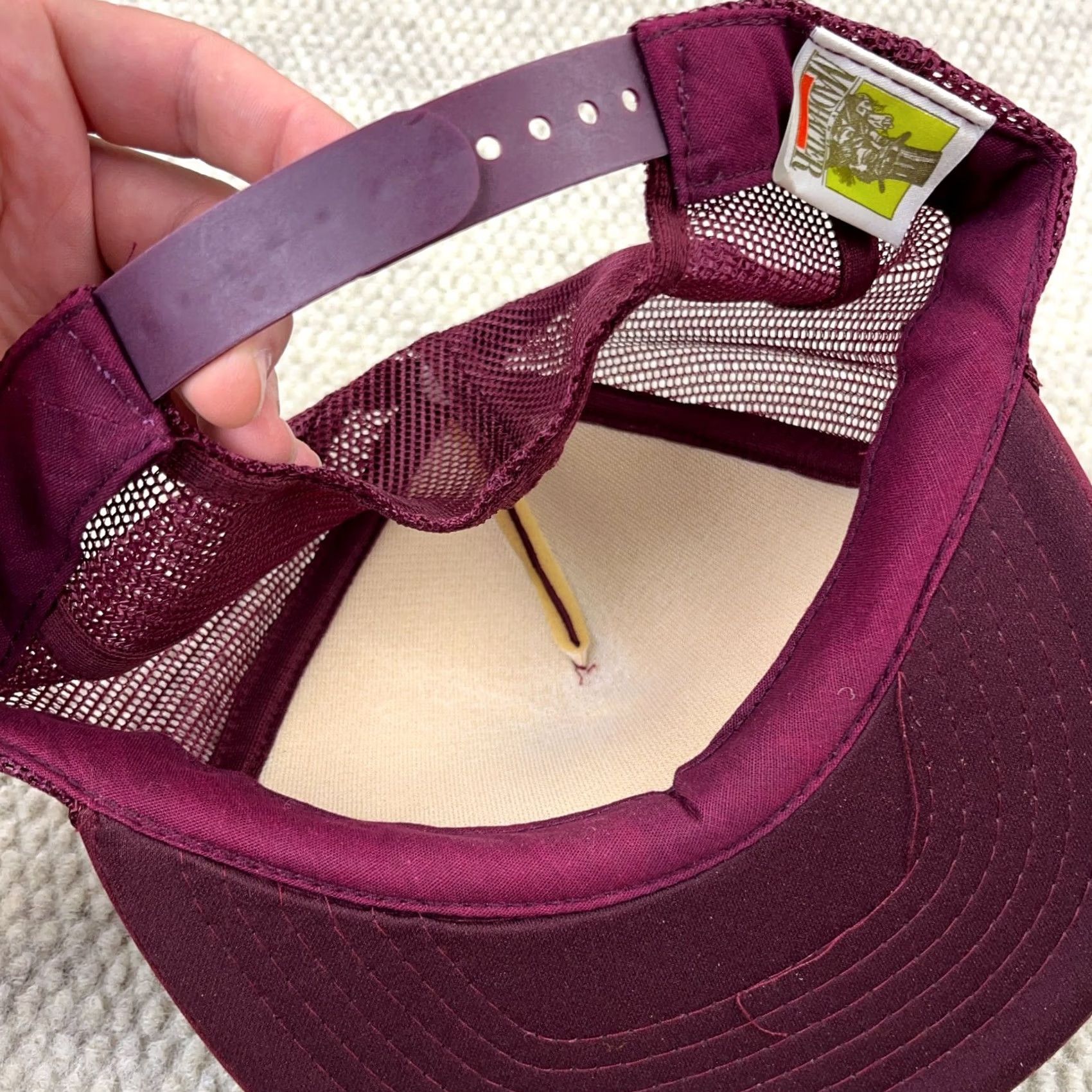 Vintage VINTAGE Norfolk Southern Trucker Hat Cap Pocahontas Railroad Railway Maroon 80s U9 Mens Size ONE SIZE - 6 Thumbnail