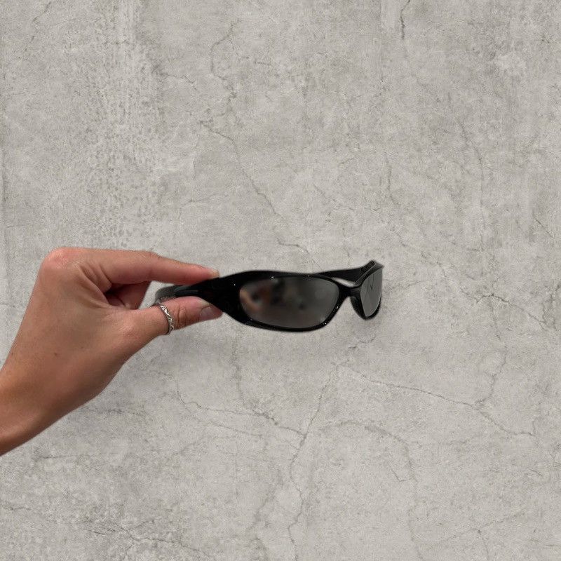 Japanese Brand Insane UV400 sunglasses, black with silver lense. One size. Size ONE SIZE - 1 Thumbnail