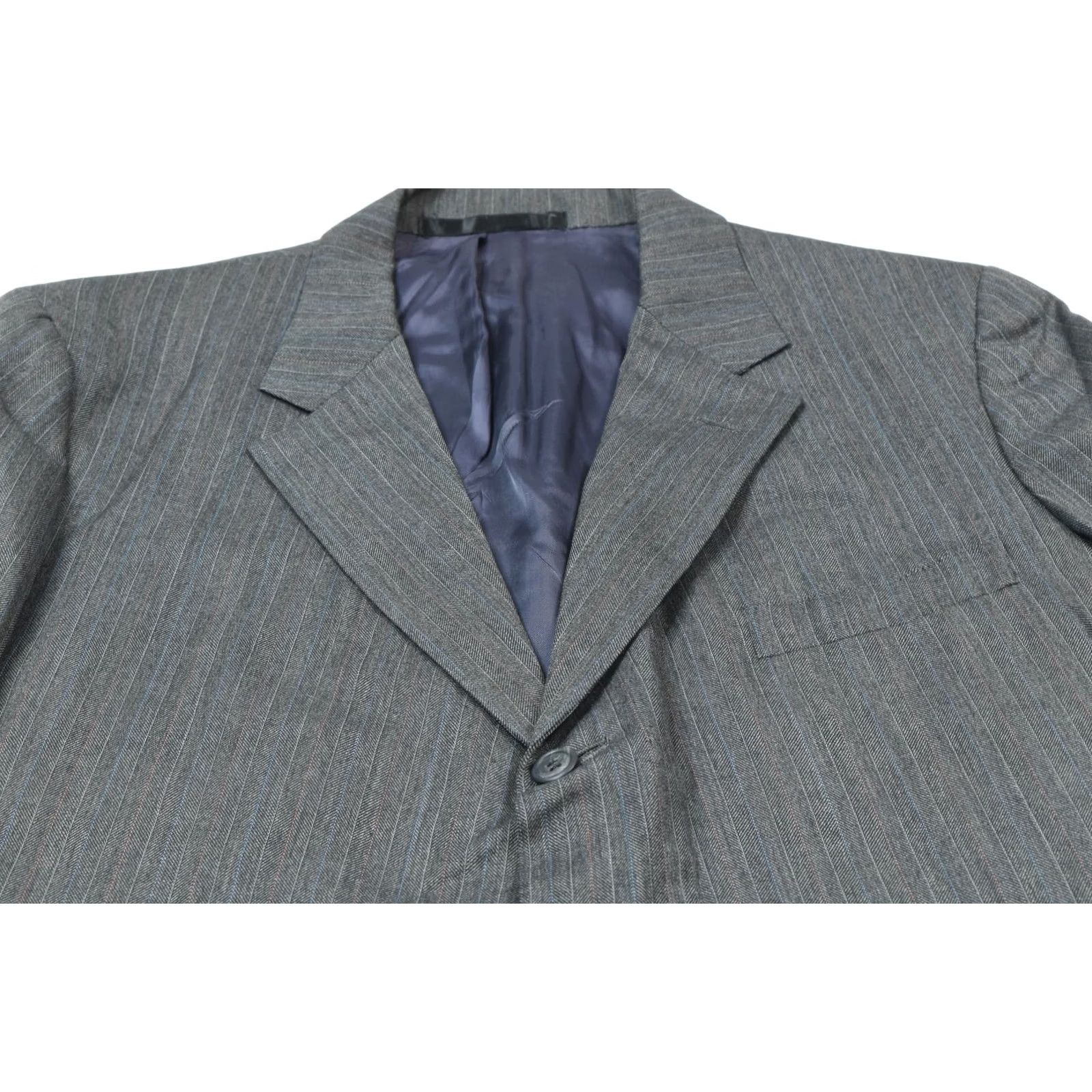 Vintage O'Connell'S Sport Coat Blazer Mens 46R Gray Herringbone Three-Button Classic Size 46R - 3 Thumbnail