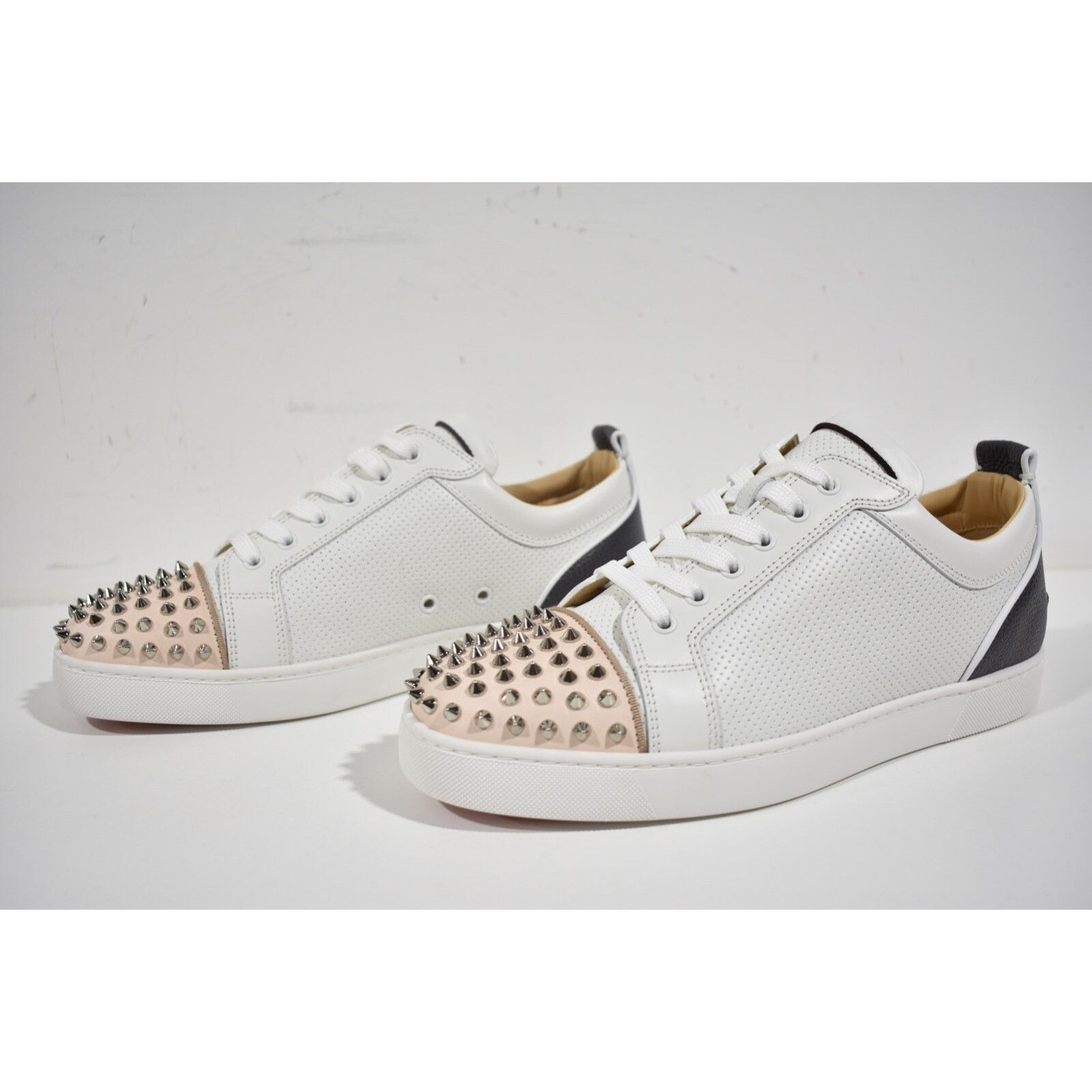 Christian Louboutin Christian Louboutin Louis Junior Spikes Orlato Flat White Size US 13 / EU 46 - 10 Thumbnail