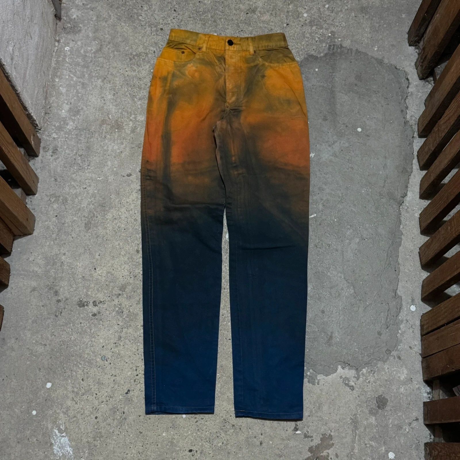 Jean Paul Gaultier Vintage Jean Paul Gaultier gradient dye pants Size 24" / US 00 / IT 34 - 1 Thumbnail