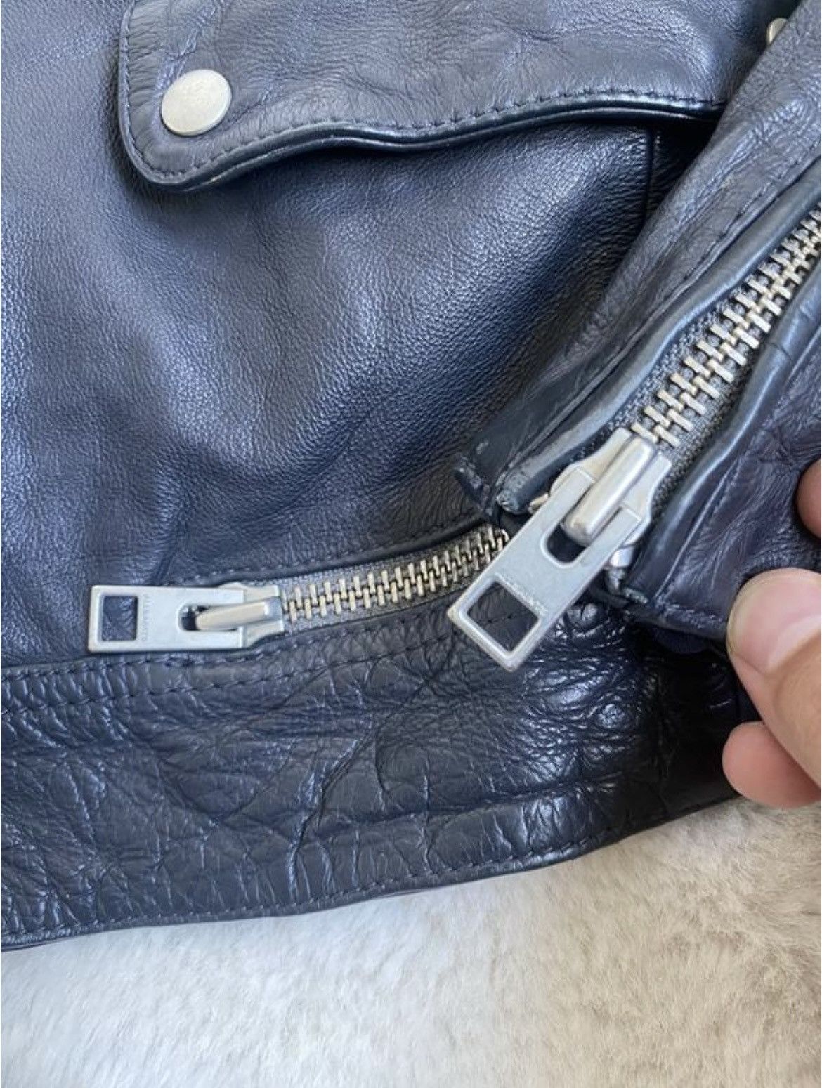 Allsaints All saints Allsaints leather moto biker jacket multizip Size US L / EU 52-54 / 3 - 4 Thumbnail