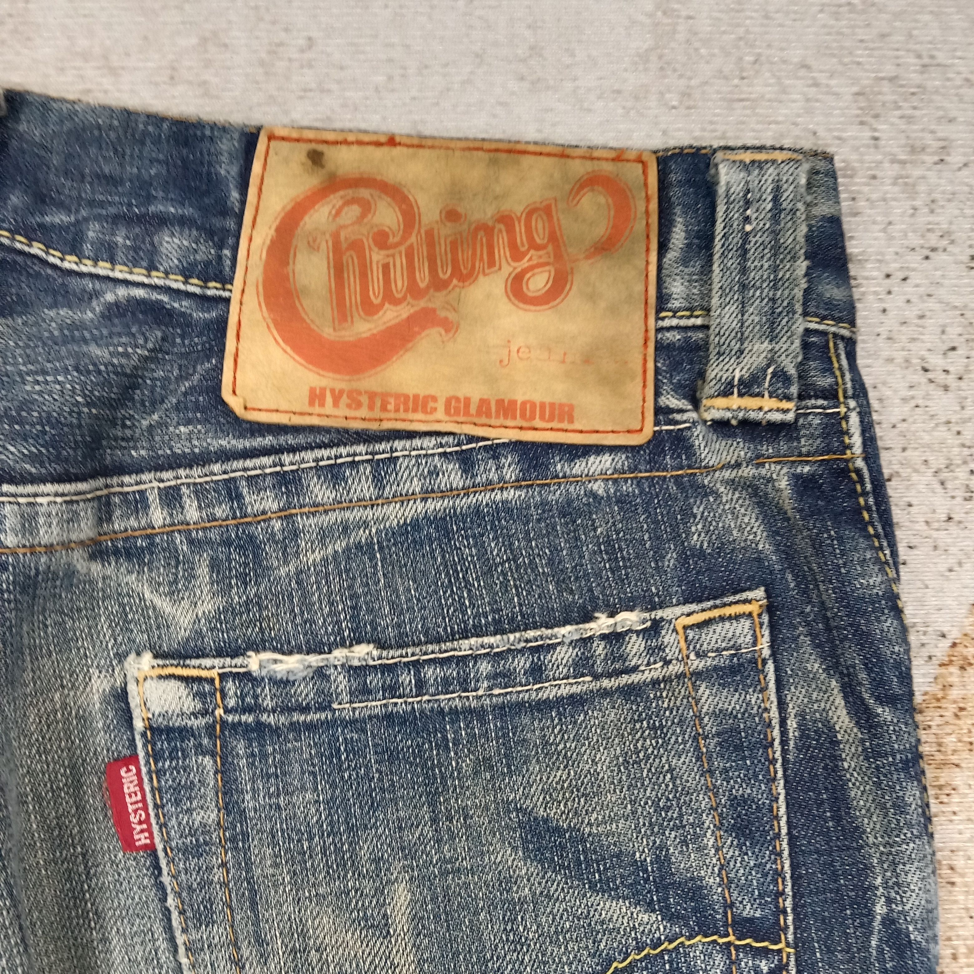 Hysteric Glamour Hysteric Glamour Kinky Distressed Denim Jeans C258N12 Size 31" - 3 Thumbnail
