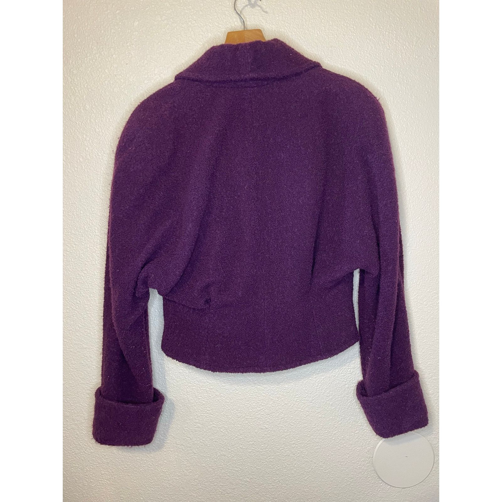 Other VTG Paul Alexander Wool Blend Retro Textured Crop Blazer 6 Size M / US 6-8 / IT 42-44 - 2 Thumbnail