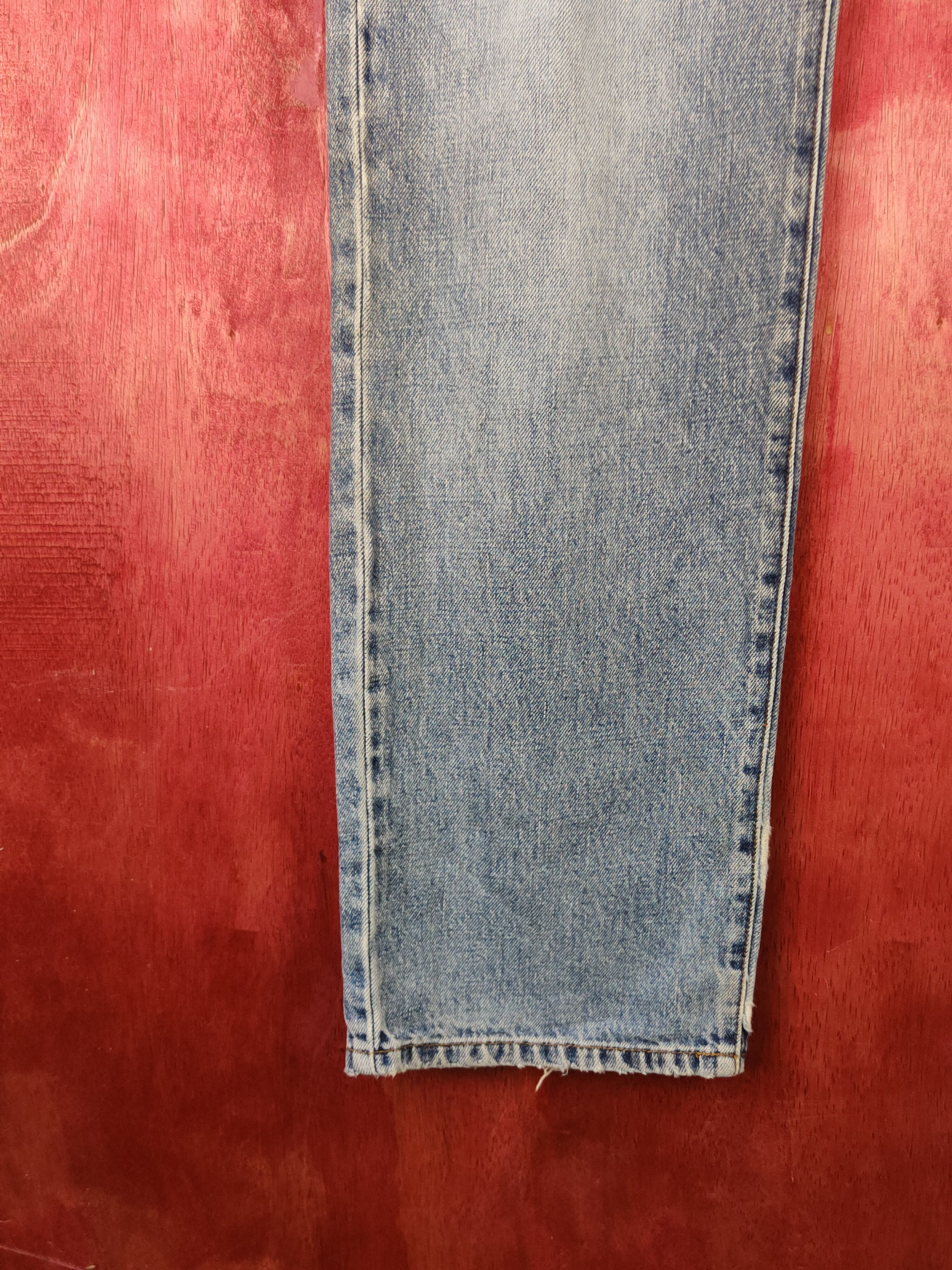 Japanese Brand Topvalu Blue Distressed Ripped Jeans #S2143 Size US 35 - 5 Thumbnail