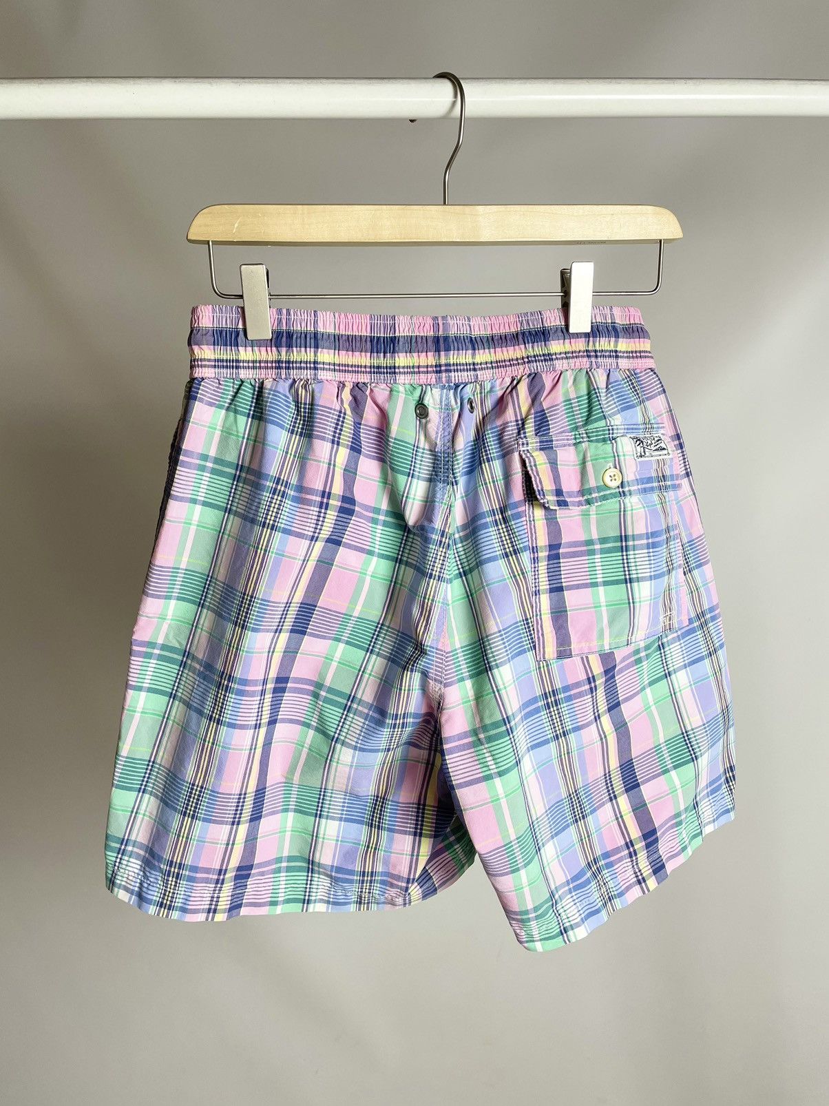 Polo Ralph Lauren VINTAGE 💦 Polo Ralph Lauren Swimwear Checkered sport Shorts Size US 30 / EU 46 - 6 Thumbnail
