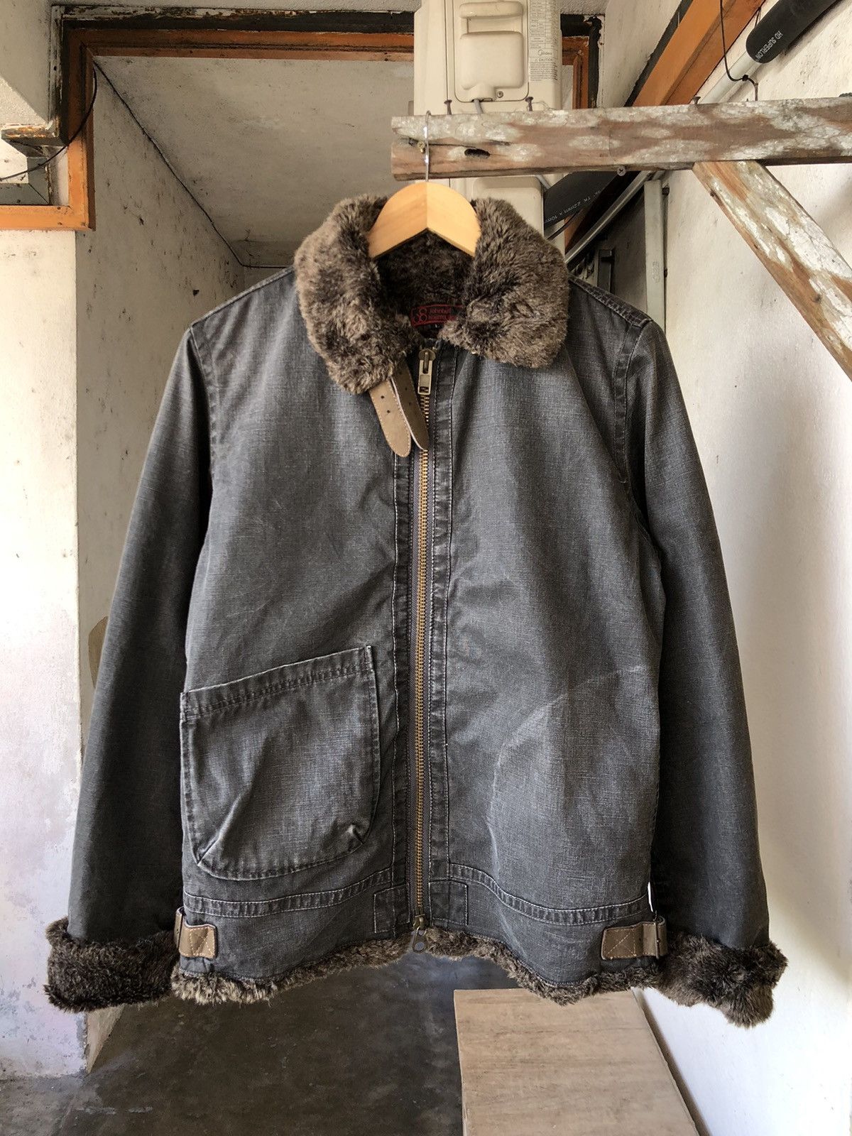 Johnbull Vintage Johnbull Kojima Japan B3 Style Denim Deck Jacket Size US L / EU 52-54 / 3 - 1 Thumbnail