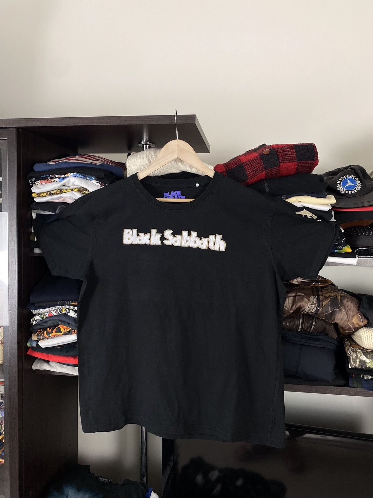 Band Tees × Vintage Vintage Black Sabbath Logo Tee Size US XL / EU 56 / 4 - 1 Thumbnail