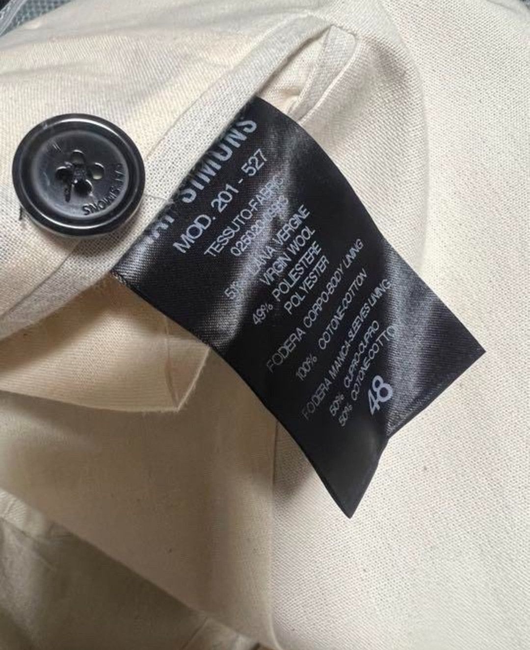 Raf Simons Raf Simons 20SS White Sword Collar Silhouette Suit-2505 Size US M / EU 48-50 / 2 - 6 Thumbnail