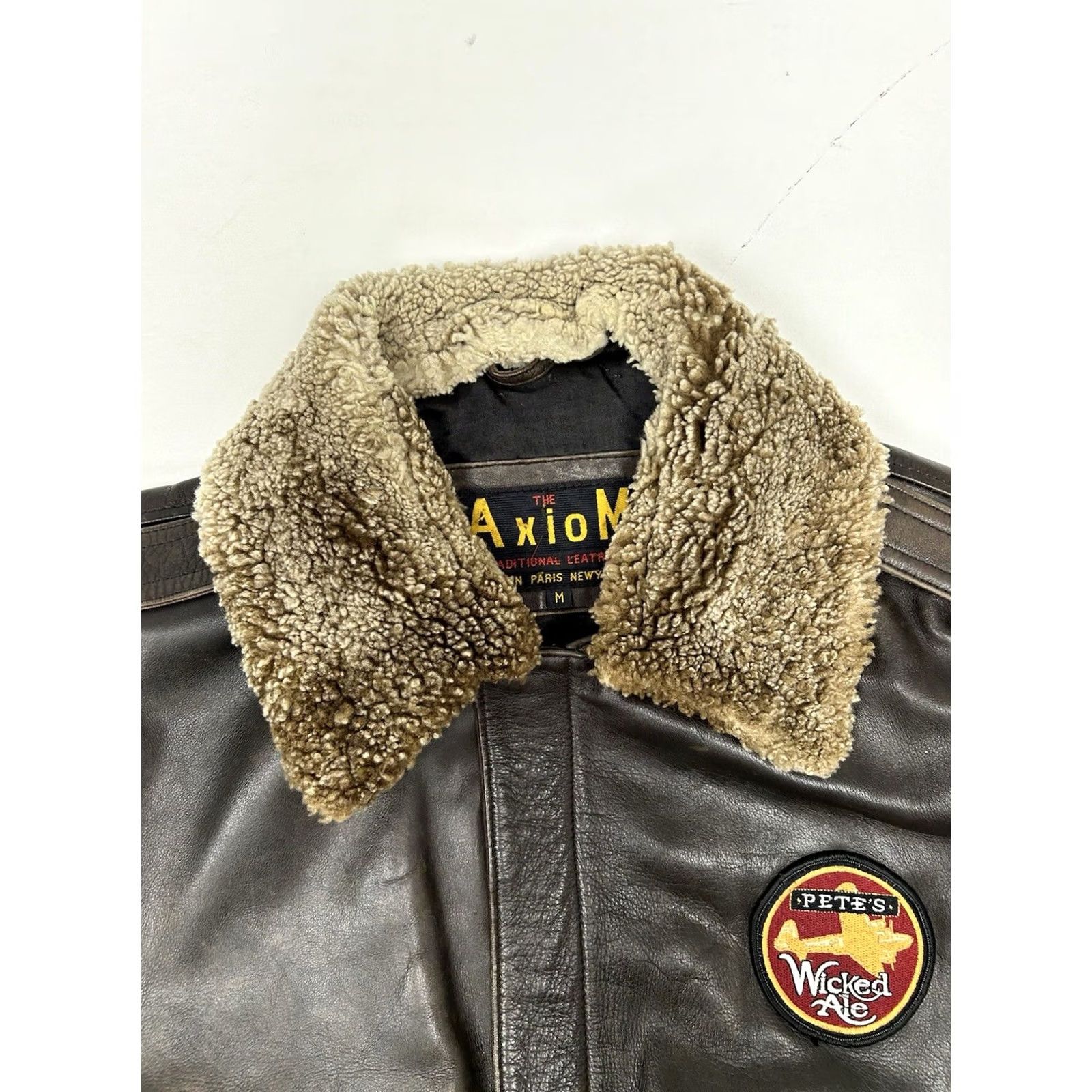 Vintage VINTAGE Pete’s Wicked Ale Leather Jacket Beer Brewery 90s USA Medium Size US M / EU 48-50 / 2 - 3 Thumbnail