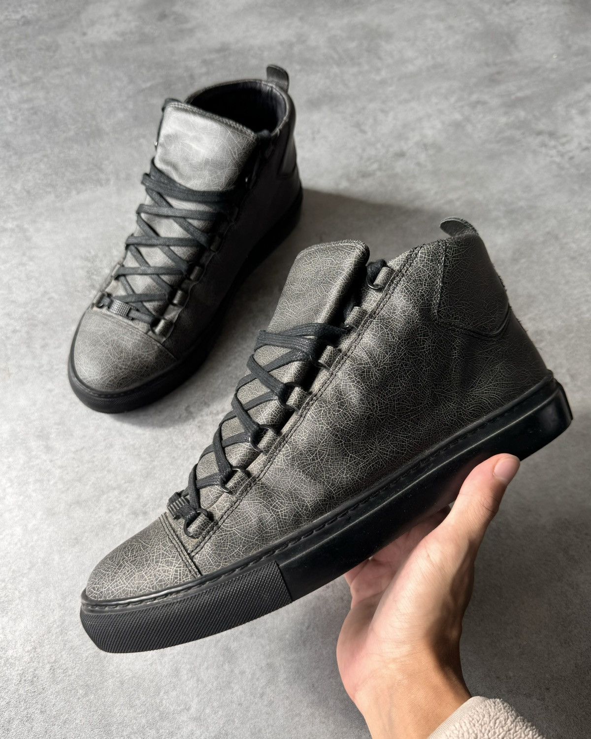 Balenciaga Arena High Grey Grailed