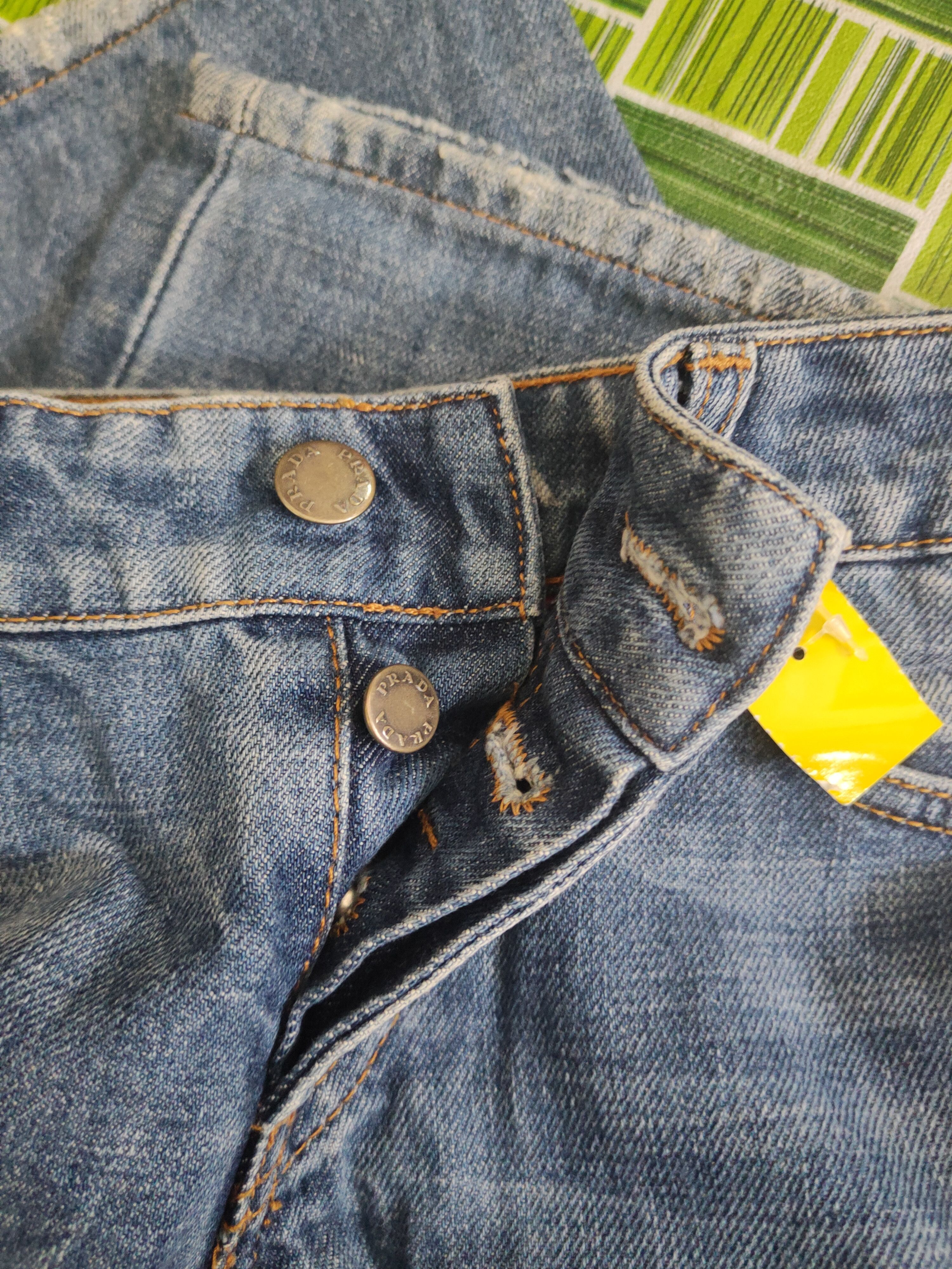 Prada DL Prada Blue Distressed Ripped Jeans #2778 Size 29" - 18 Thumbnail