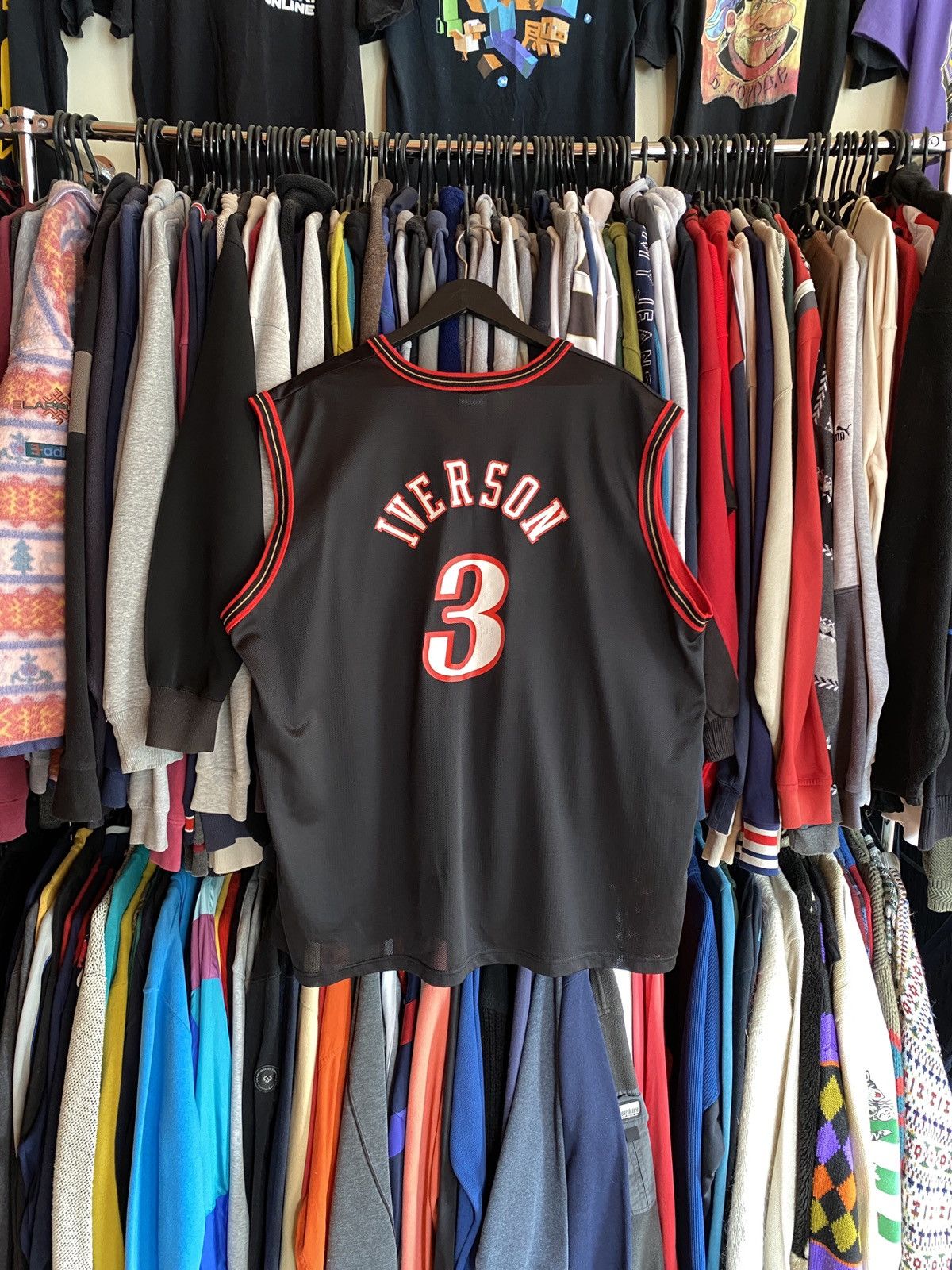 Champion CHAMPION NBA PHILADELPHIA SIXERS IVERSON VINTAGE SHIRT Y2k Size US XL / EU 56 / 4 - 3 Thumbnail