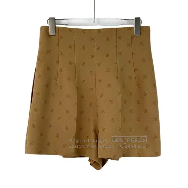 Fendi Fendi Beige Wool Women's Shorts . Size 28" / US 6 / IT 42 - 2 Thumbnail