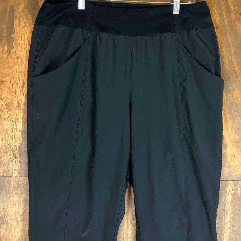 The North Face The North Face Womens Pants Black Pull On High Rise Joggers XL Slim Tapered Leg Pockets Size 24" / US 00 / IT 34 - 2 Thumbnail