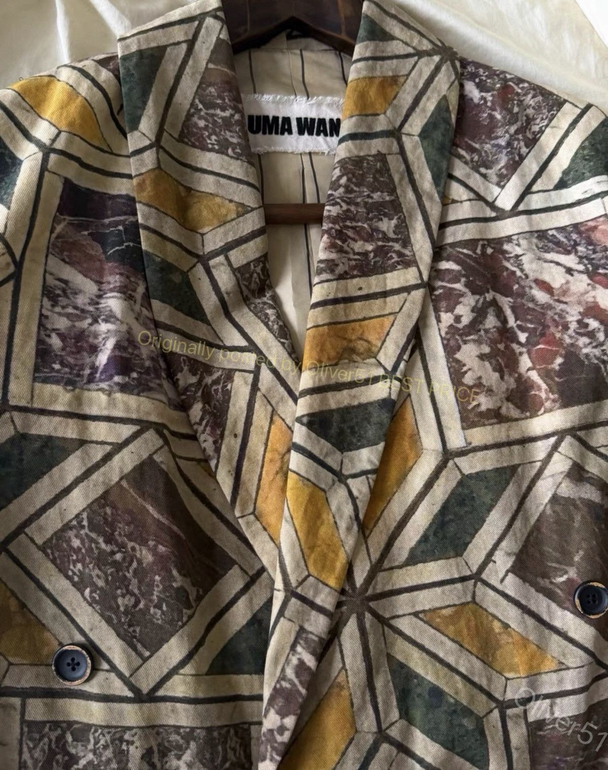 Uma Wang Uma Wang 20SS Pompeii Check Blazer YYYY17/2610 Size US S / EU 44-46 / 1 - 5 Thumbnail