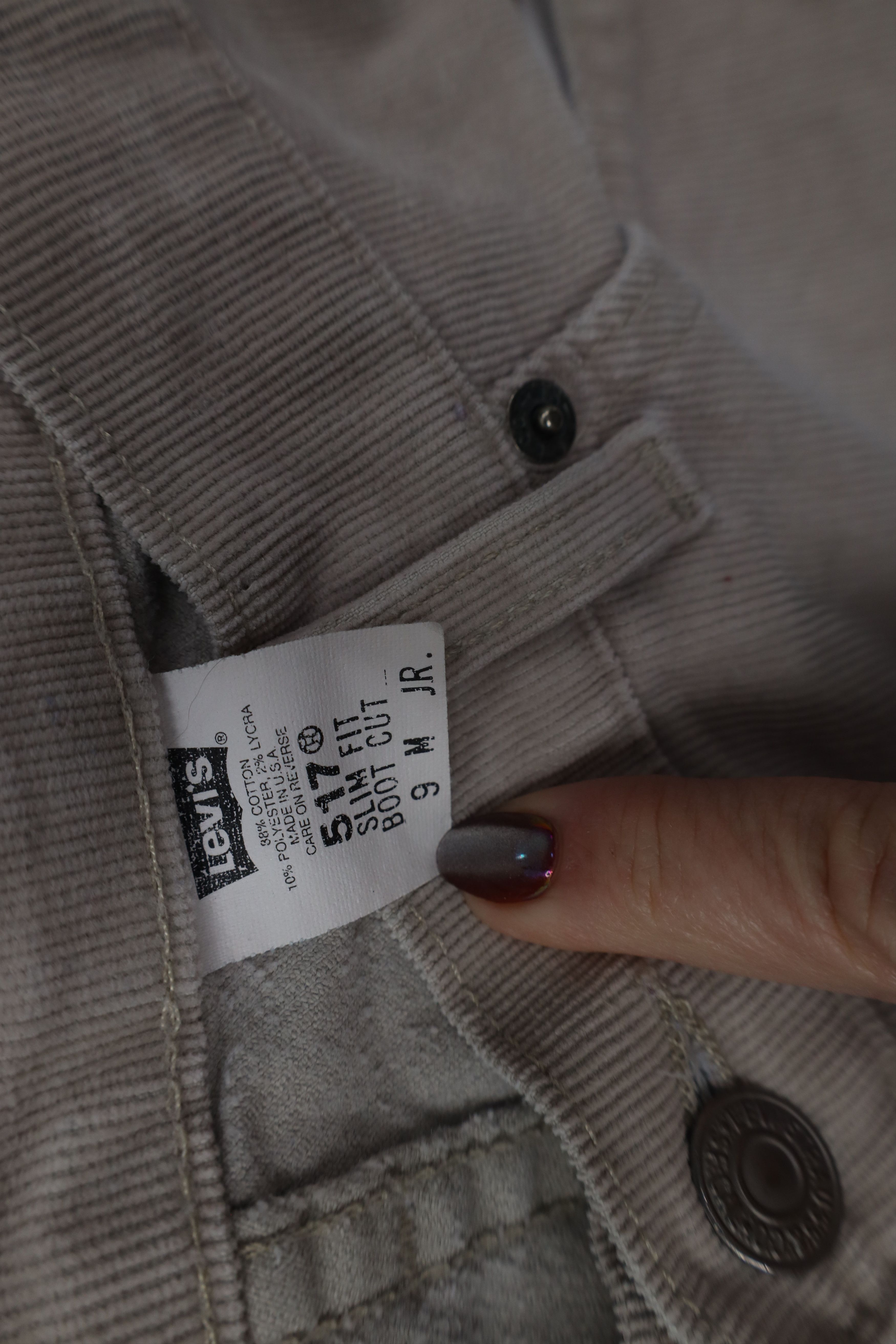 Levi's Vintage Y2K 2000 Levis 517 Cut Flared Corduroy Pants USA Size 30" / US 8 / IT 44 - 8 Thumbnail