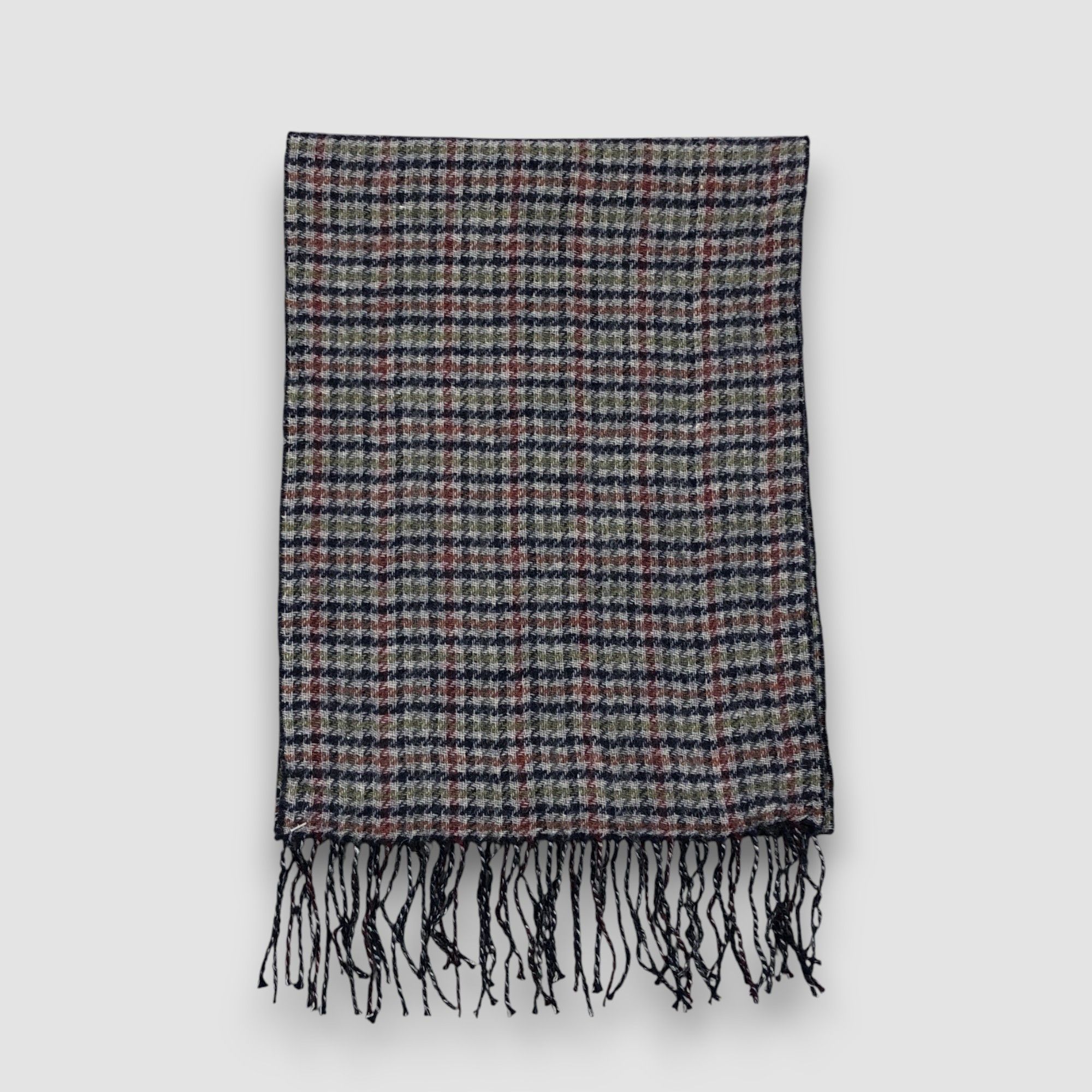 Takeo Kikuchi Vintage Takeo Kikuchi Scarf Muffler Wool Plaid Neck Scarves Size ONE SIZE - 3 Thumbnail