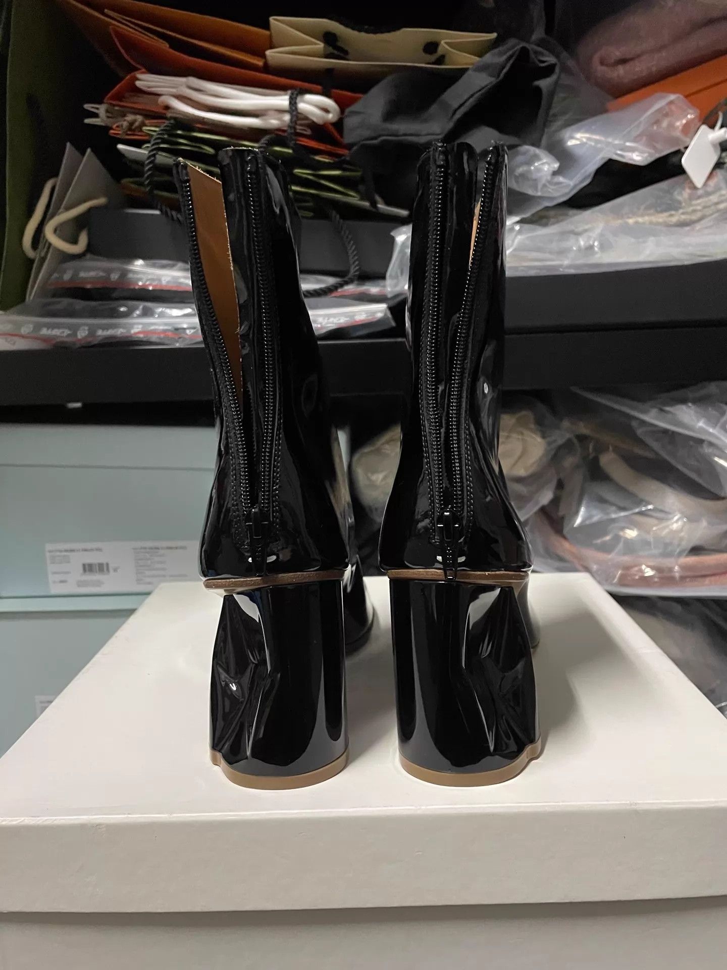 Maison Margiela Maison Margiela Patent Ankle Boot 38 Uneven Impact Heel Size US 7.5 / IT 37.5 - 2 Thumbnail