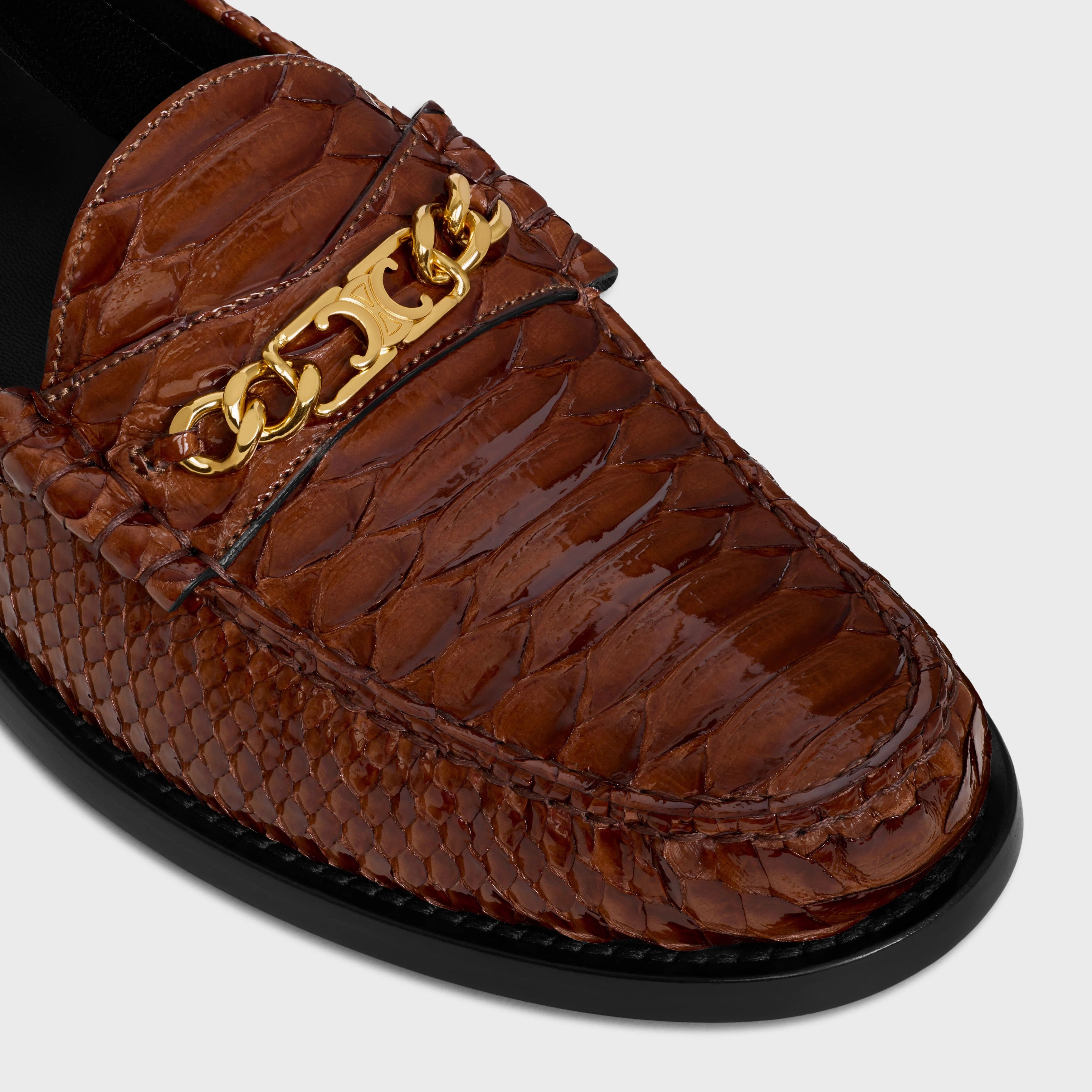 Celine o1bcso1str0625 357784612C Chain Loafers in Teck Size US 8 / IT 38 - 4 Thumbnail