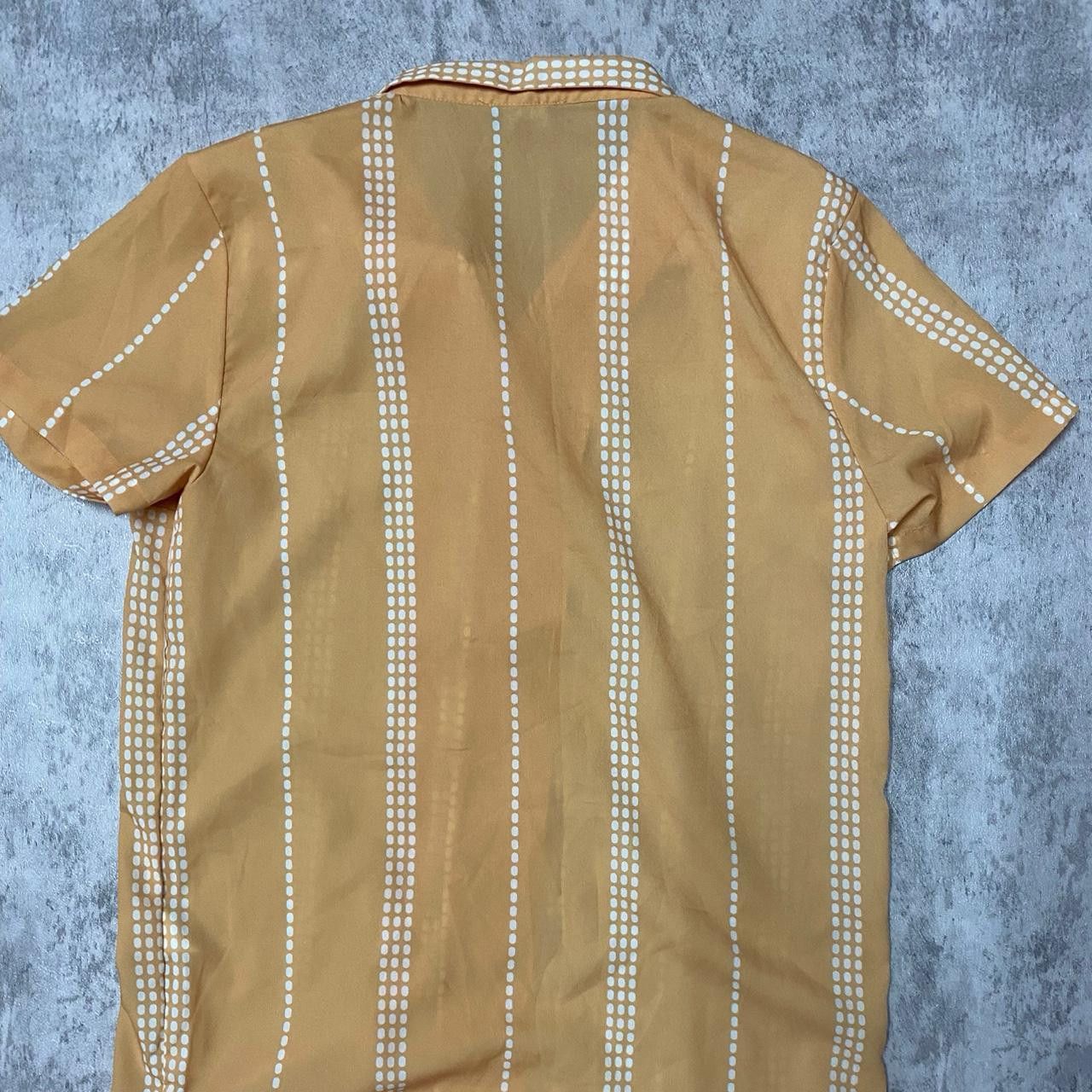 Other Yellow and white striped short sleeve button up shirt Size US S / EU 44-46 / 1 - 4 Thumbnail