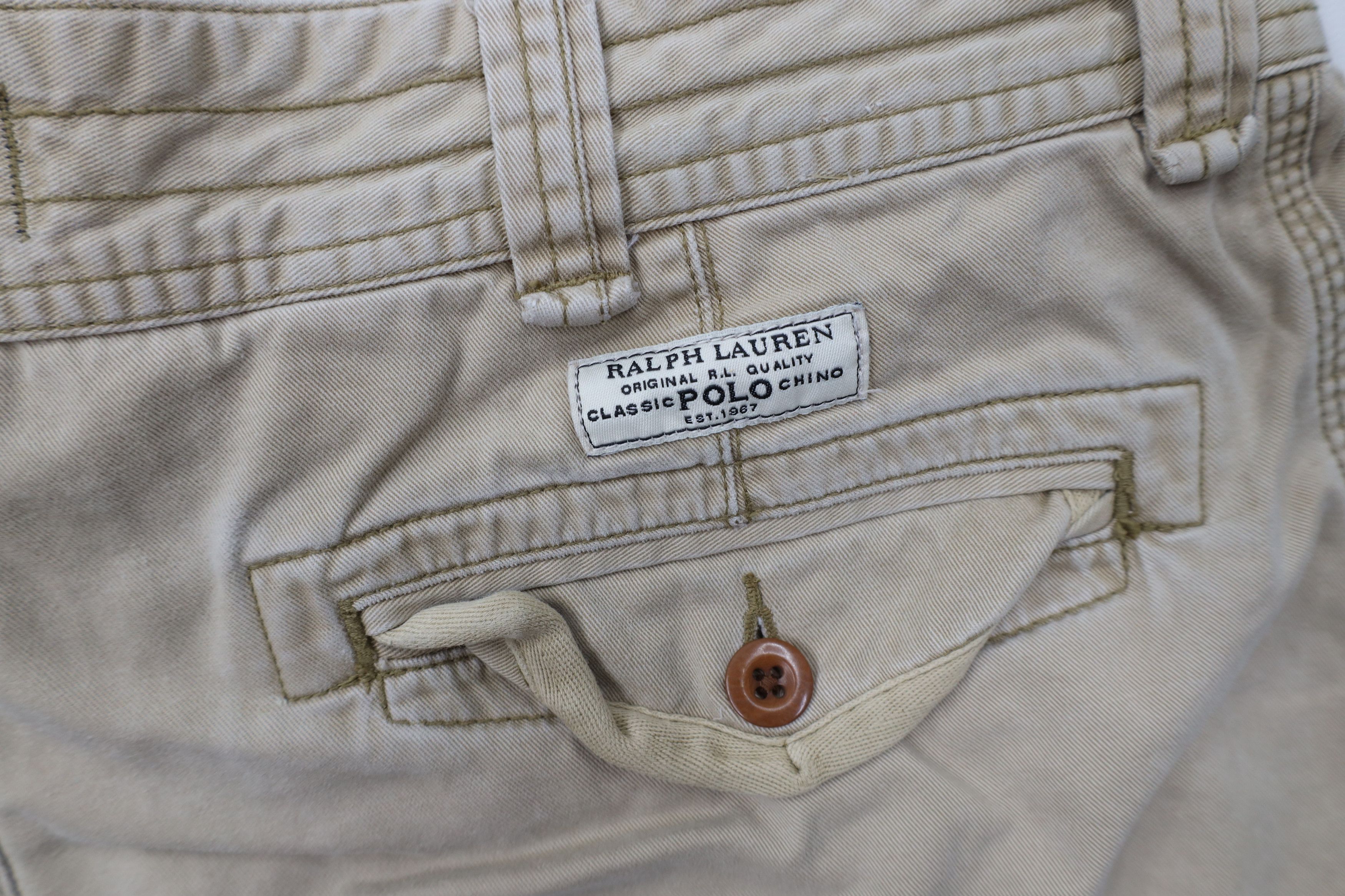 Ralph Lauren Vintage 90s Ralph Lauren Heavyweight Cargo Shorts Cotton Size US 36 / EU 52 - 13 Thumbnail