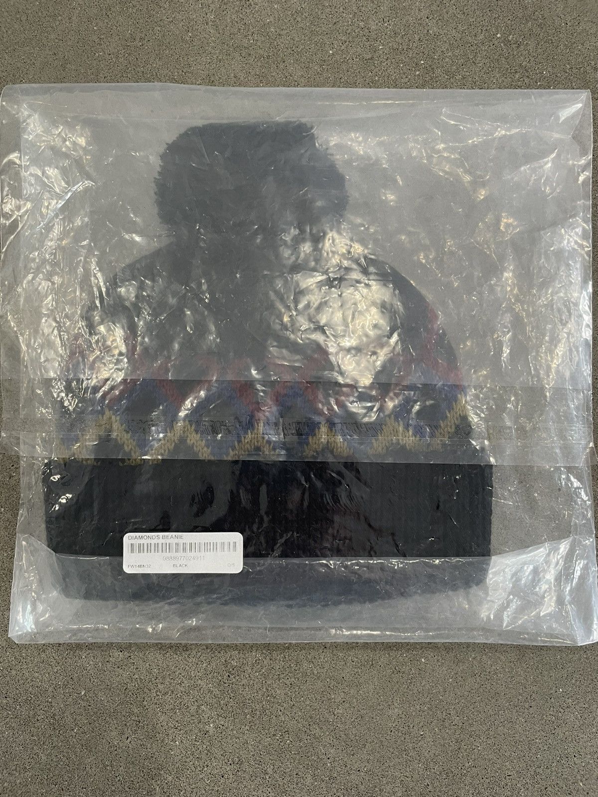 Supreme NEW: F/W 2014 Supreme Diamonds Ski Beanie "Black" Size ONE SIZE - 2 Thumbnail