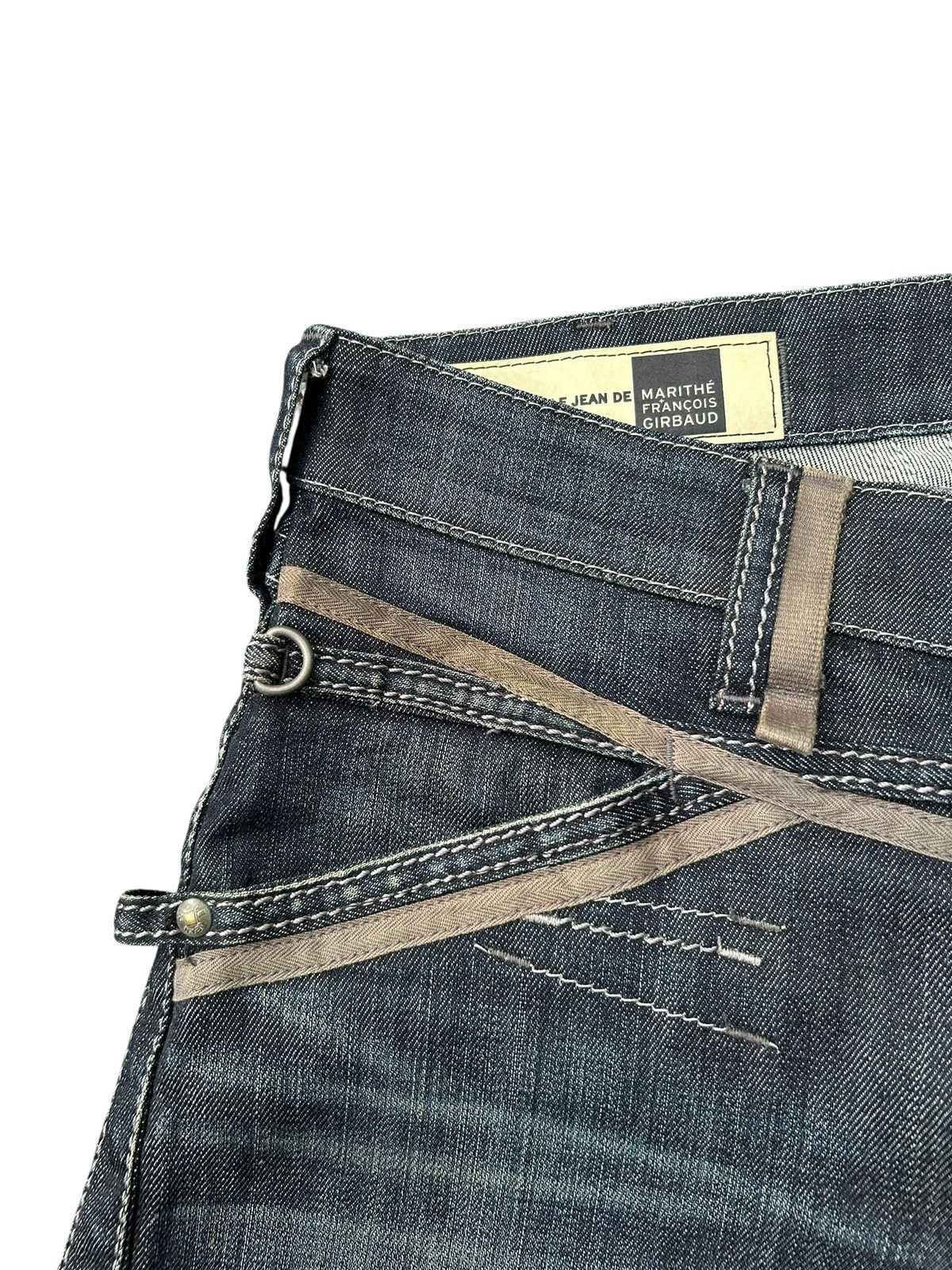 Marithe + Francois Girbaud Marithé + François Girbaud Punk Bondage Style Denim Jeans ☠️ Size US 31 - 10 Thumbnail