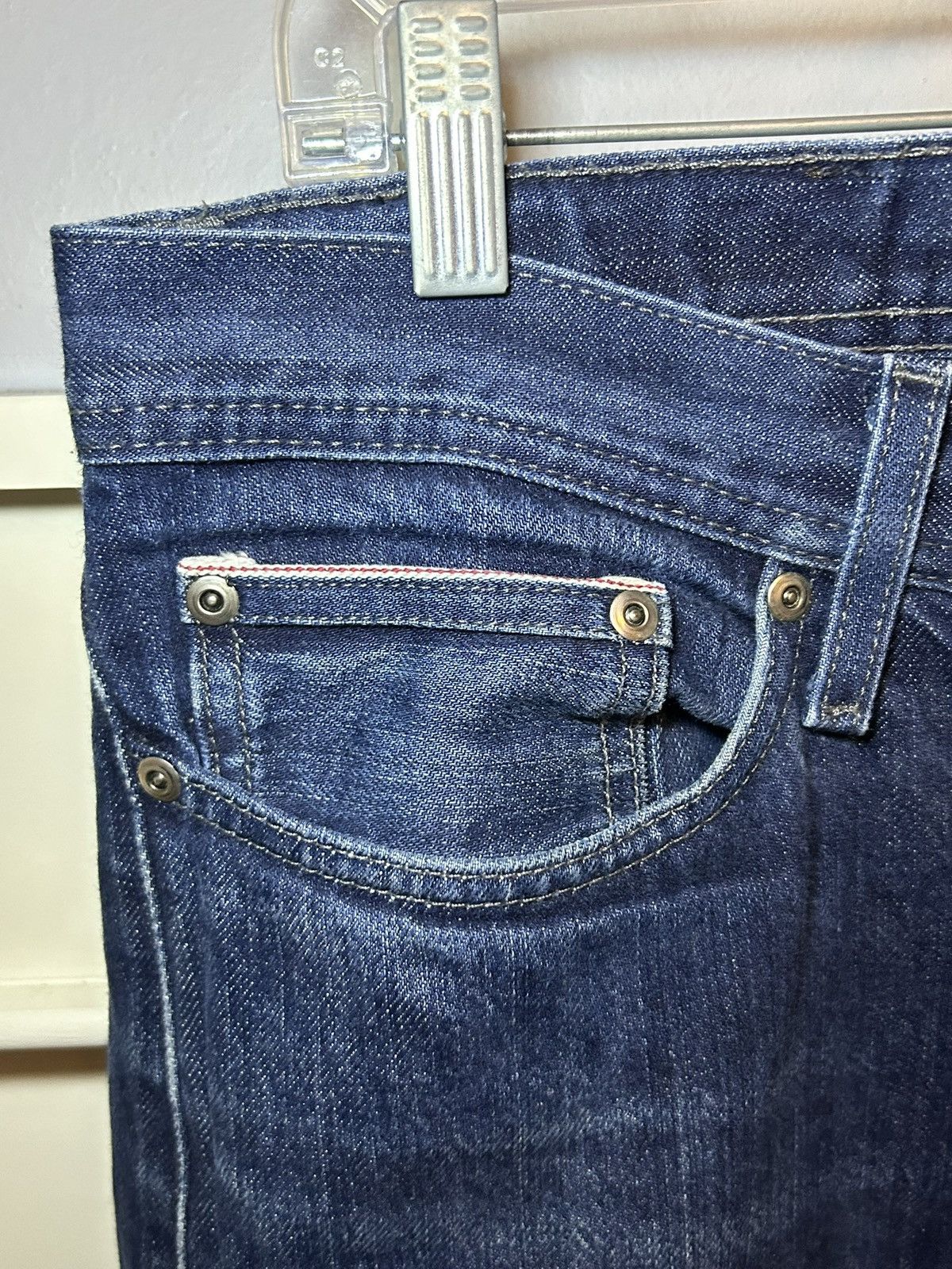Naked & Famous Vintage Naked and Famous raw salvage denim skinny jeans Size US 32 / EU 48 - 10 Thumbnail